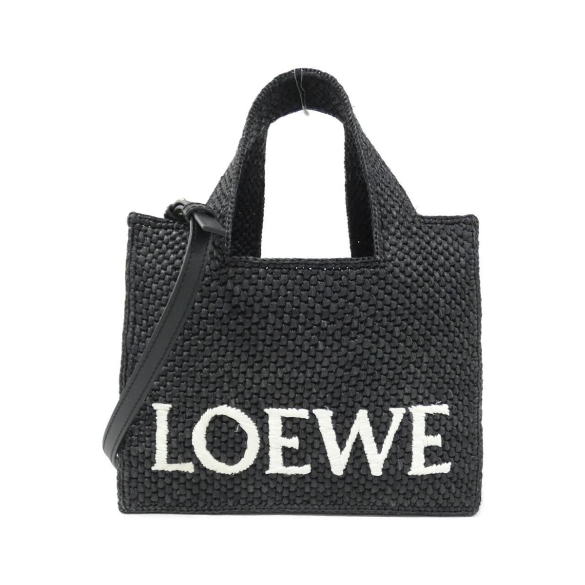 Loewe Black Raffia Handbag (Pre-Owned)