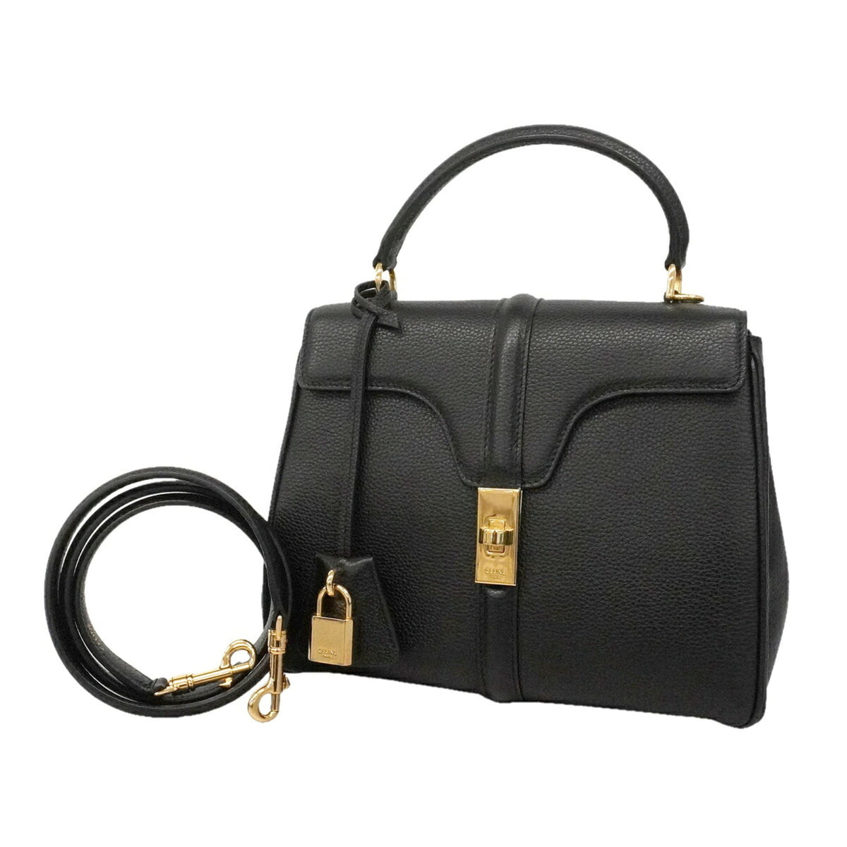 Celine Black Leather Handbag (Pre-Owned)
