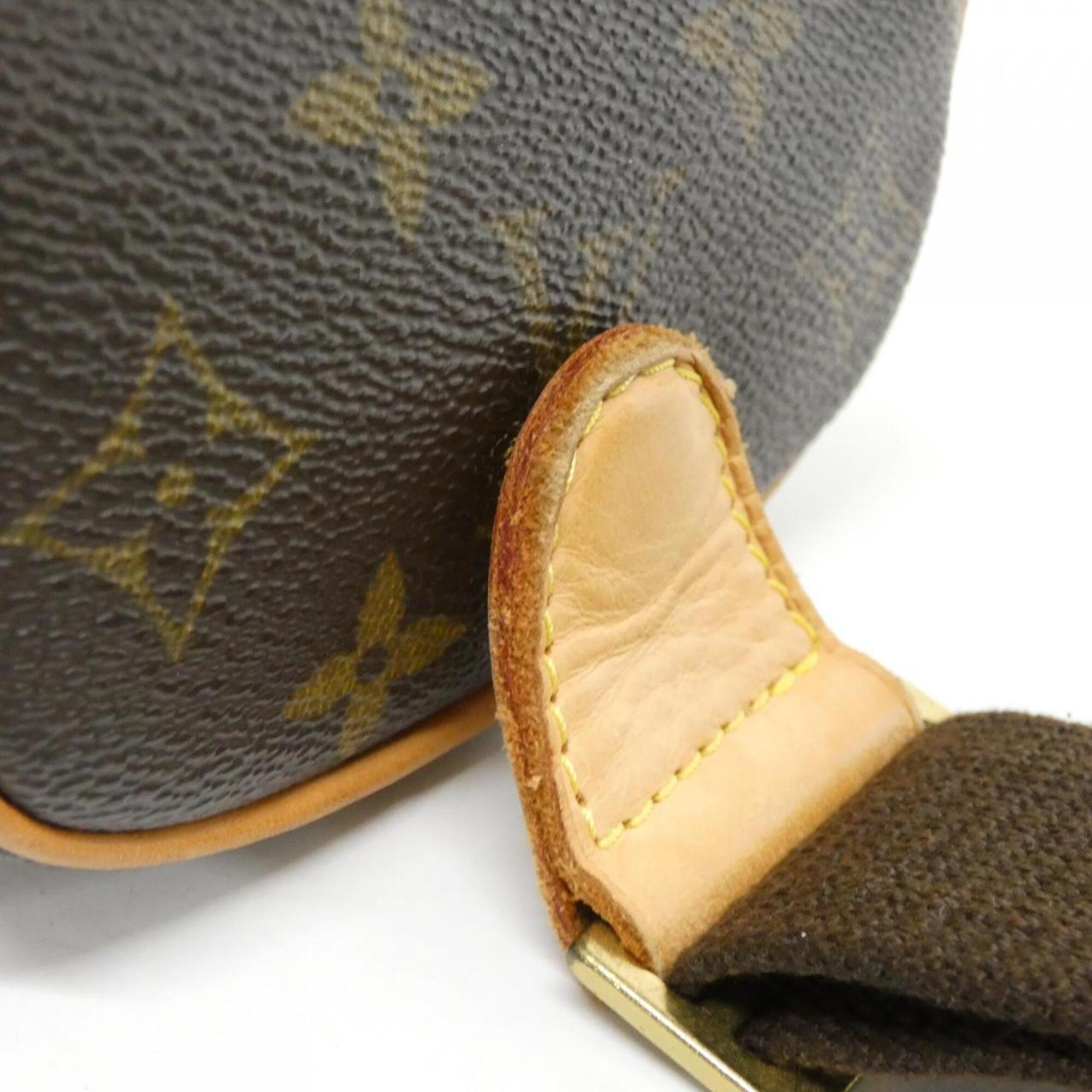 Louis Vuitton Monogram Marron Coated Canvas Pochette Shoulder Bag Sling Bag (Pre-Owned)
