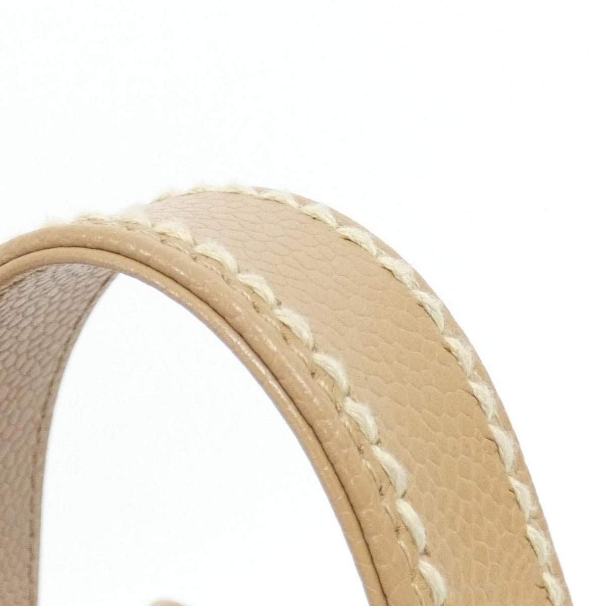 Chanel Beige Grained Calfskin Handbag (Pre-Owned)