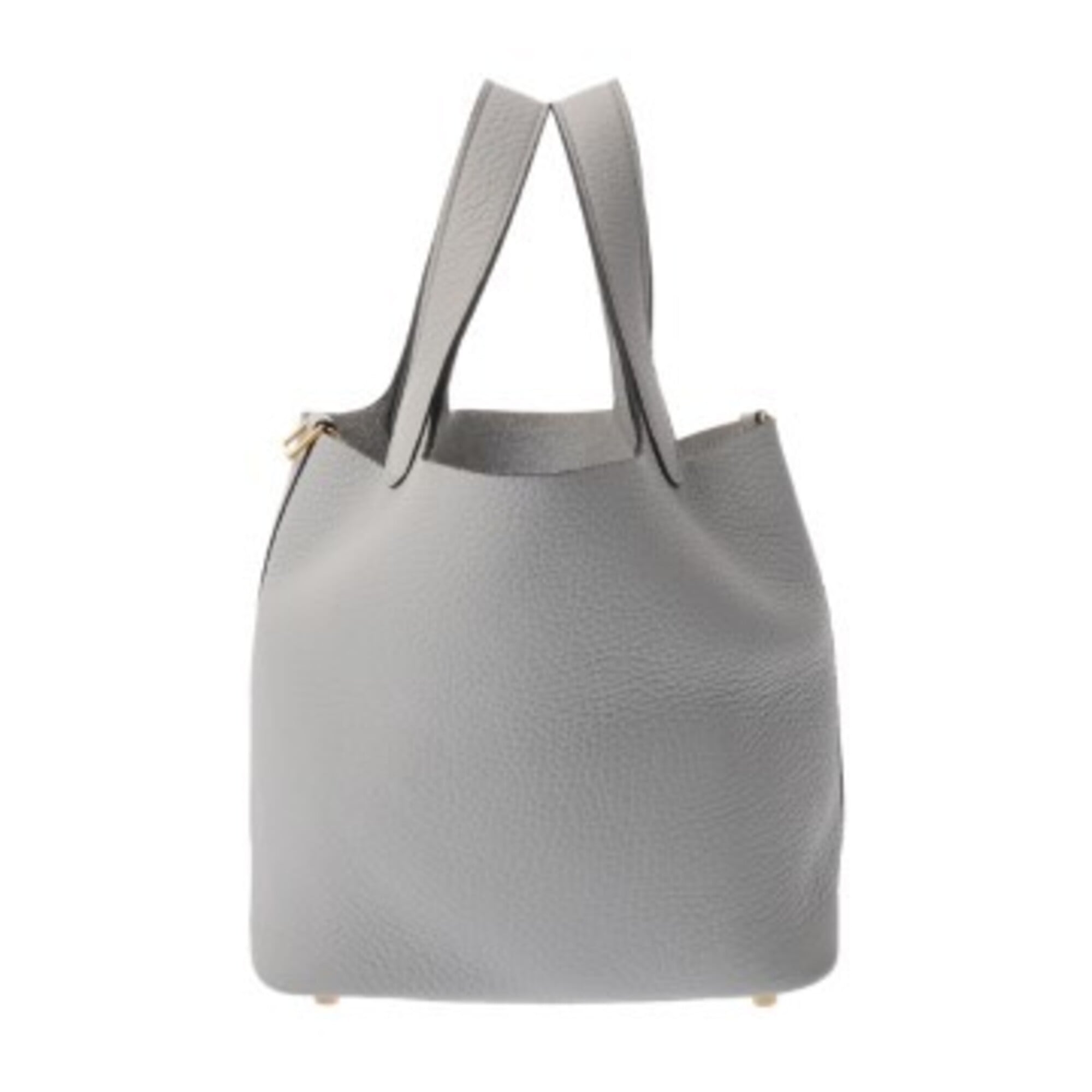 Hermes Blue Taurillon Clemence Leather Handbag (Pre-Owned)