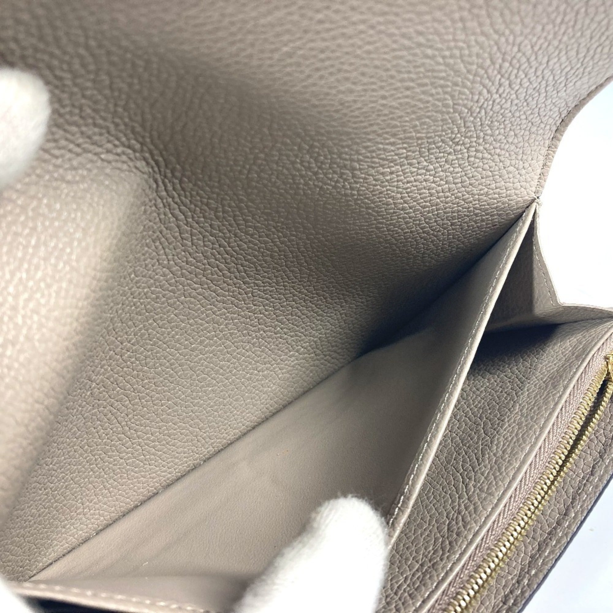 Louis Vuitton Beige Tourterelle Monogram Empreinte Long Wallet (Bi-Fold) (Pre-Owned)