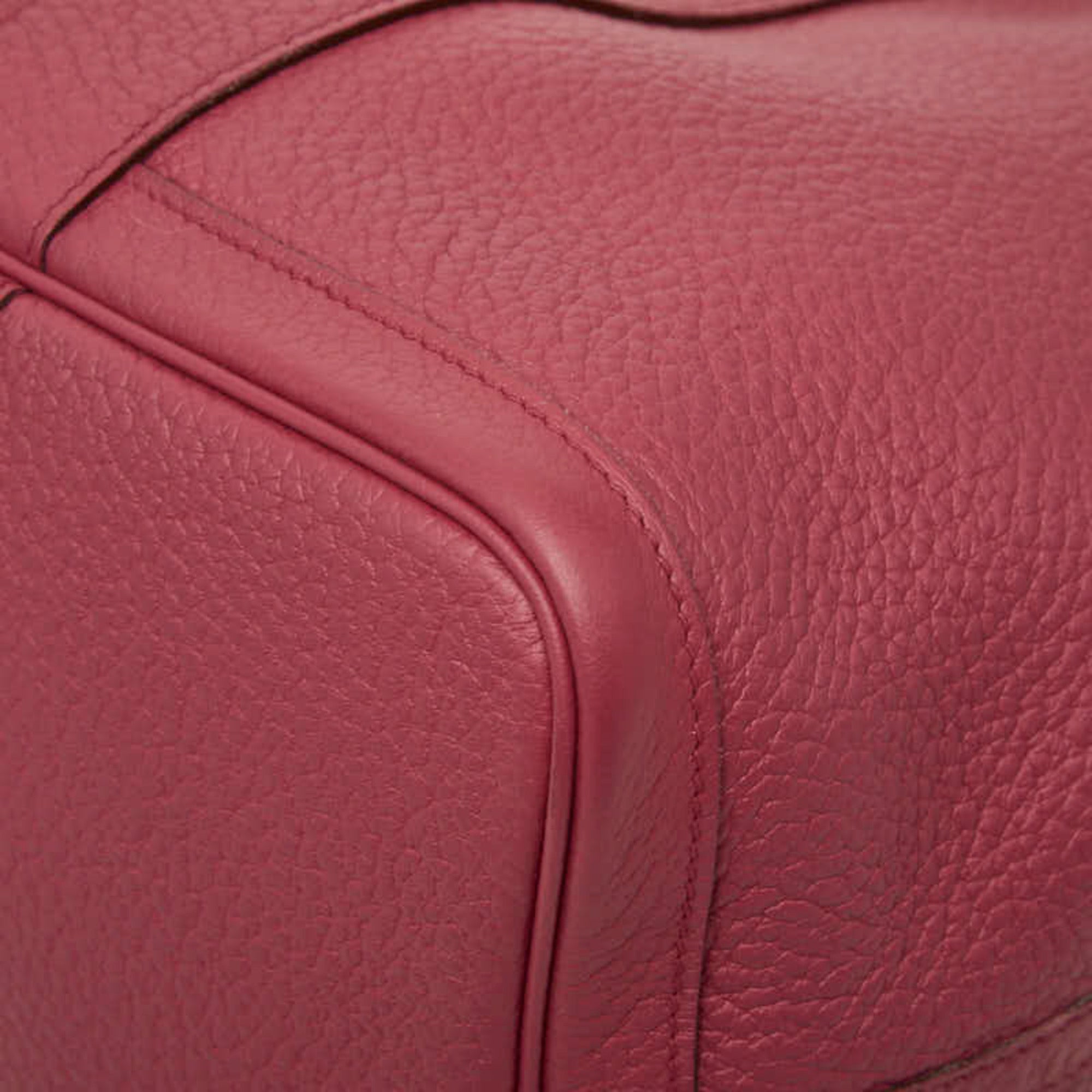 Hermes Garden Pink Negonda Leather Handbag Tote Bag (Pre-Owned)