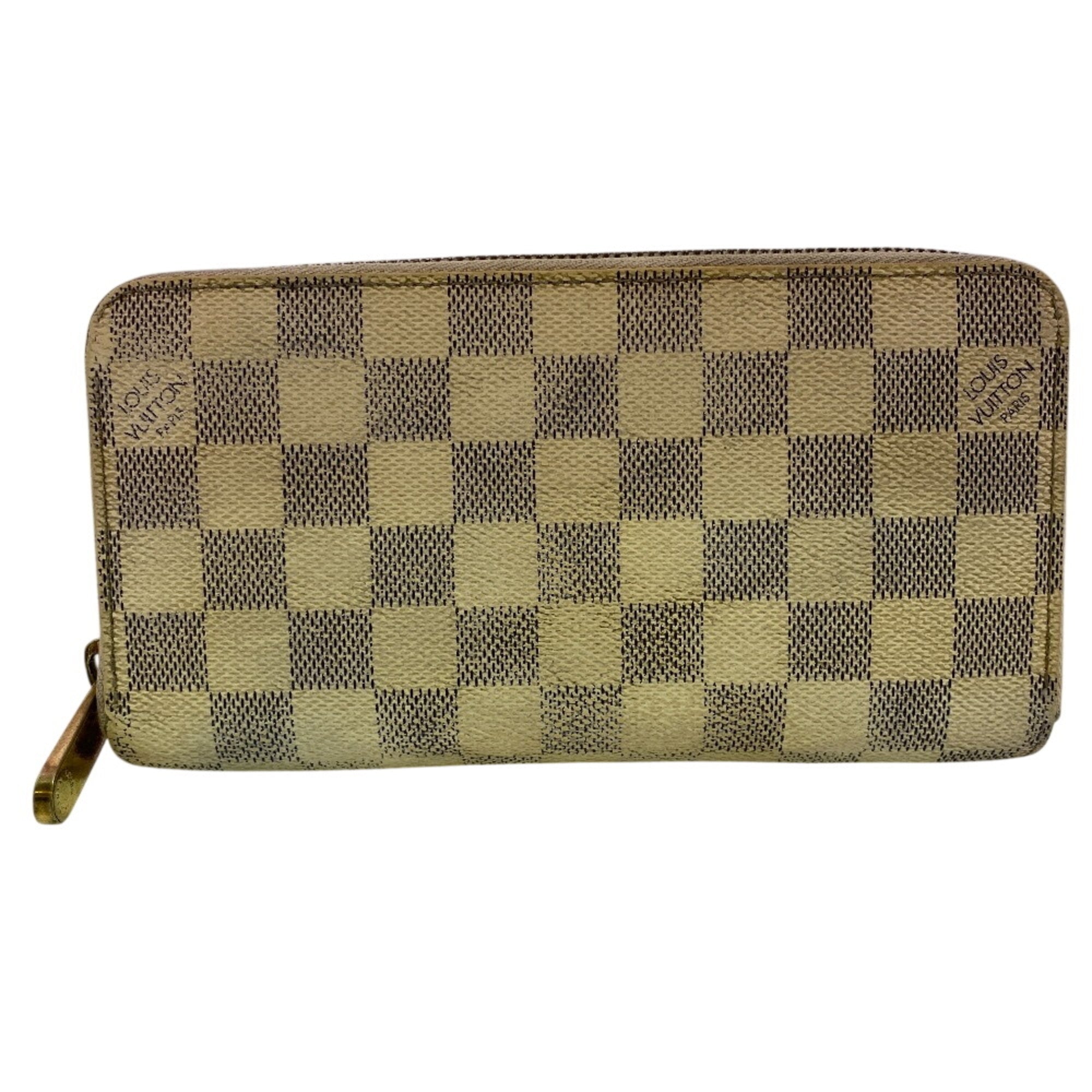 Louis Vuitton Damier Azur Gray White Damier Azur Long Wallet (Bi-Fold) (Pre-Owned)