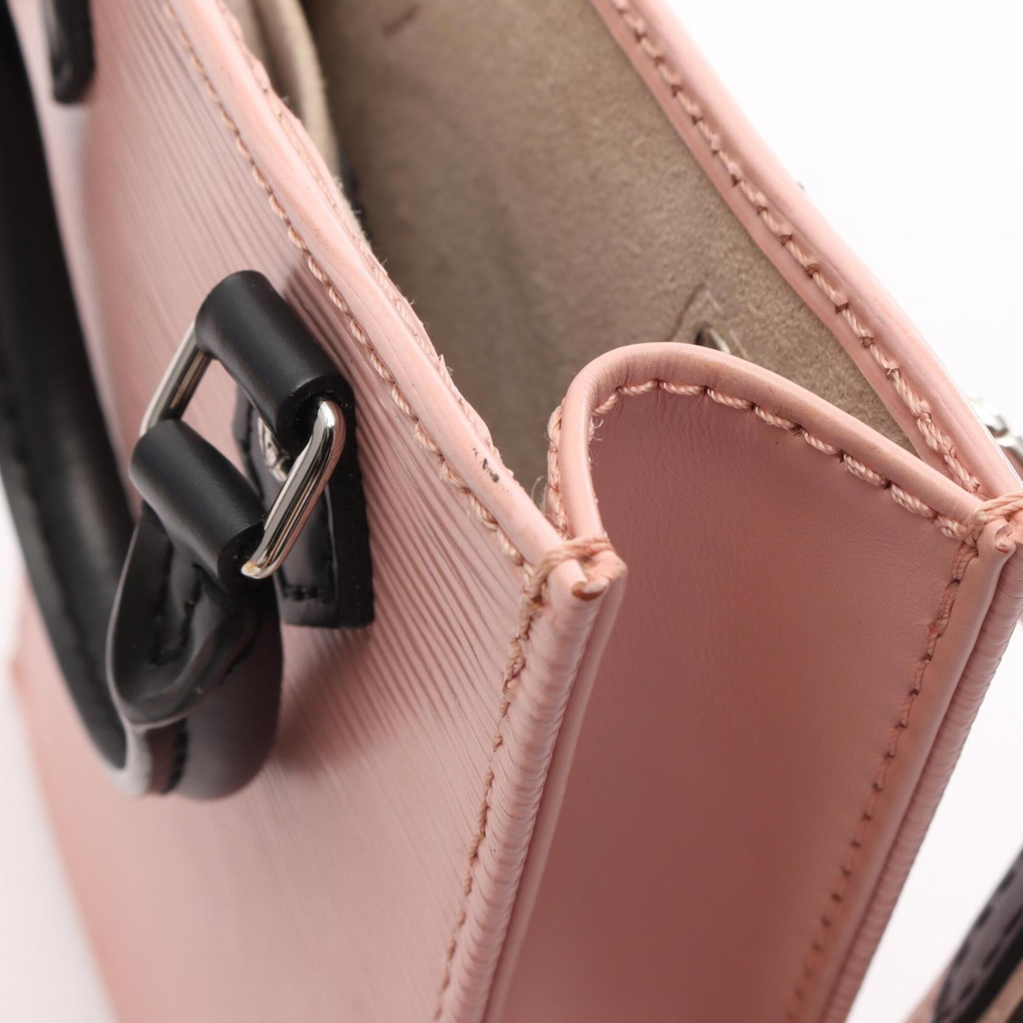 Louis Vuitton Black Pink Rose Ballerine Epi Leather Handbag (Pre-Owned)