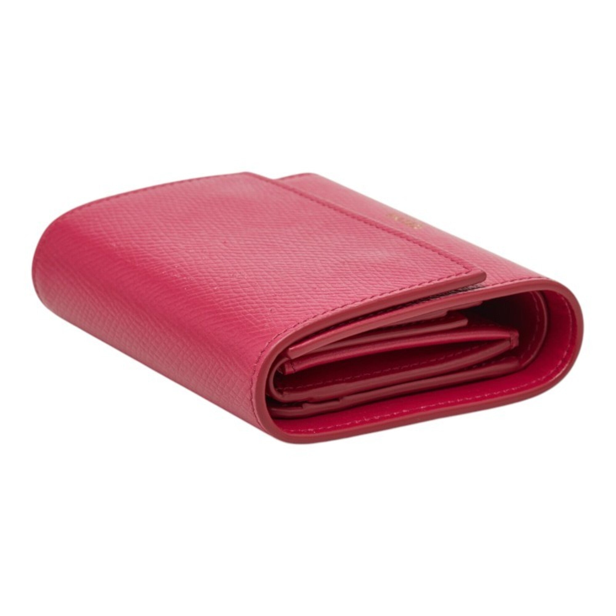 Celine Pink Leather Wallet (Tri-Fold) (Pre-Owned)