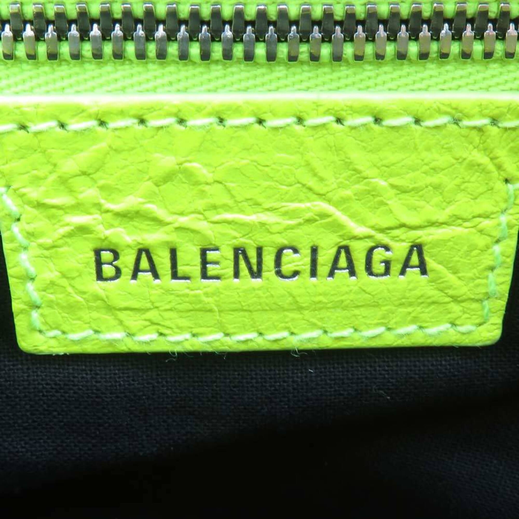 Balenciaga Yellow Leather Shoulder Bag (Pre-Owned)