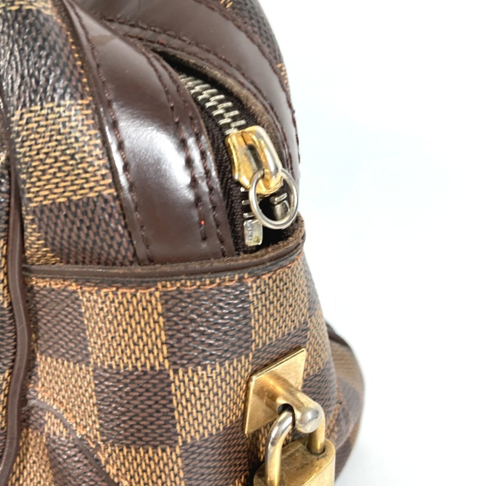 Louis Vuitton Damier Ebene Damier Canvas Boston Bag Handbag (Pre-Owned)