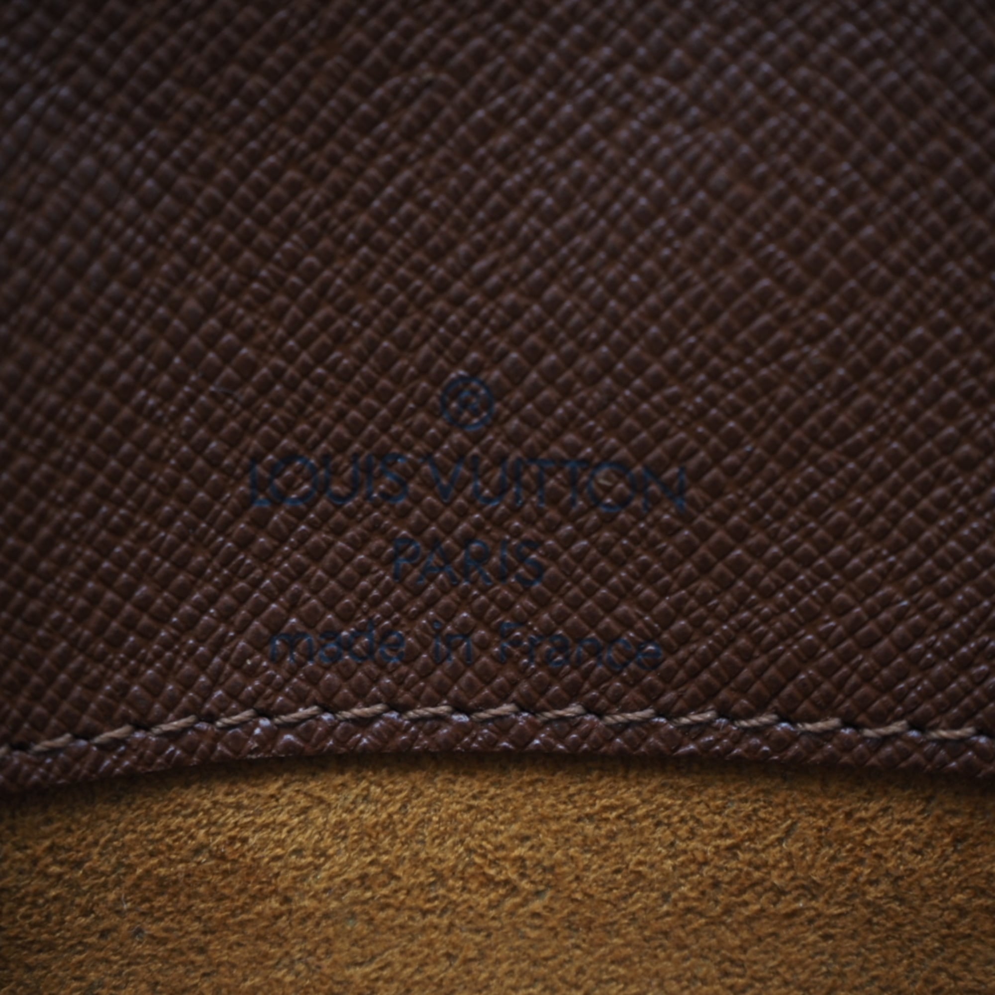 Louis Vuitton Brown Coated Canvas Leather Shoulder Bag (Pre-Owned)