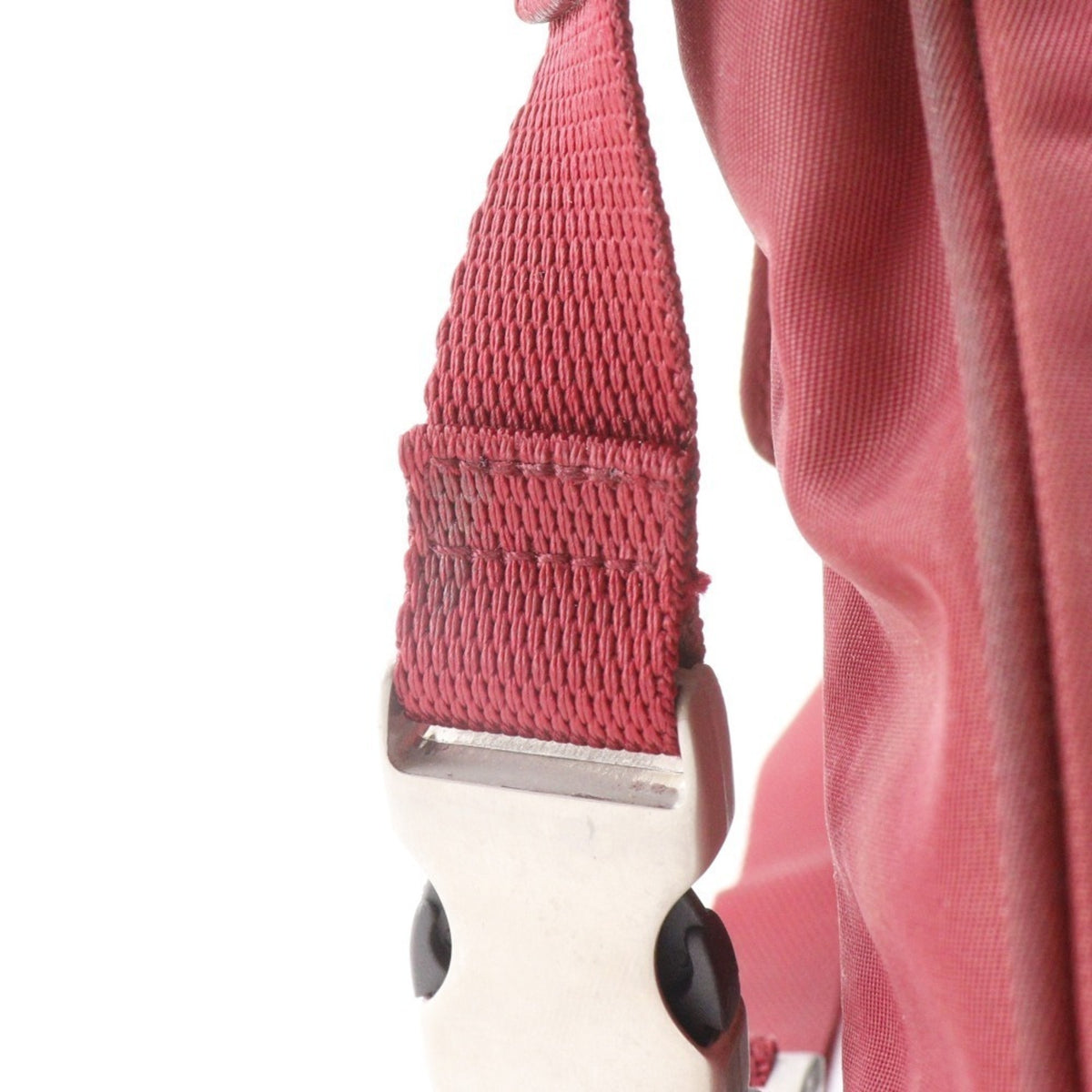 Prada Red Color Nylon Fanny Pack Shoulder Bag (Pre-Owned)