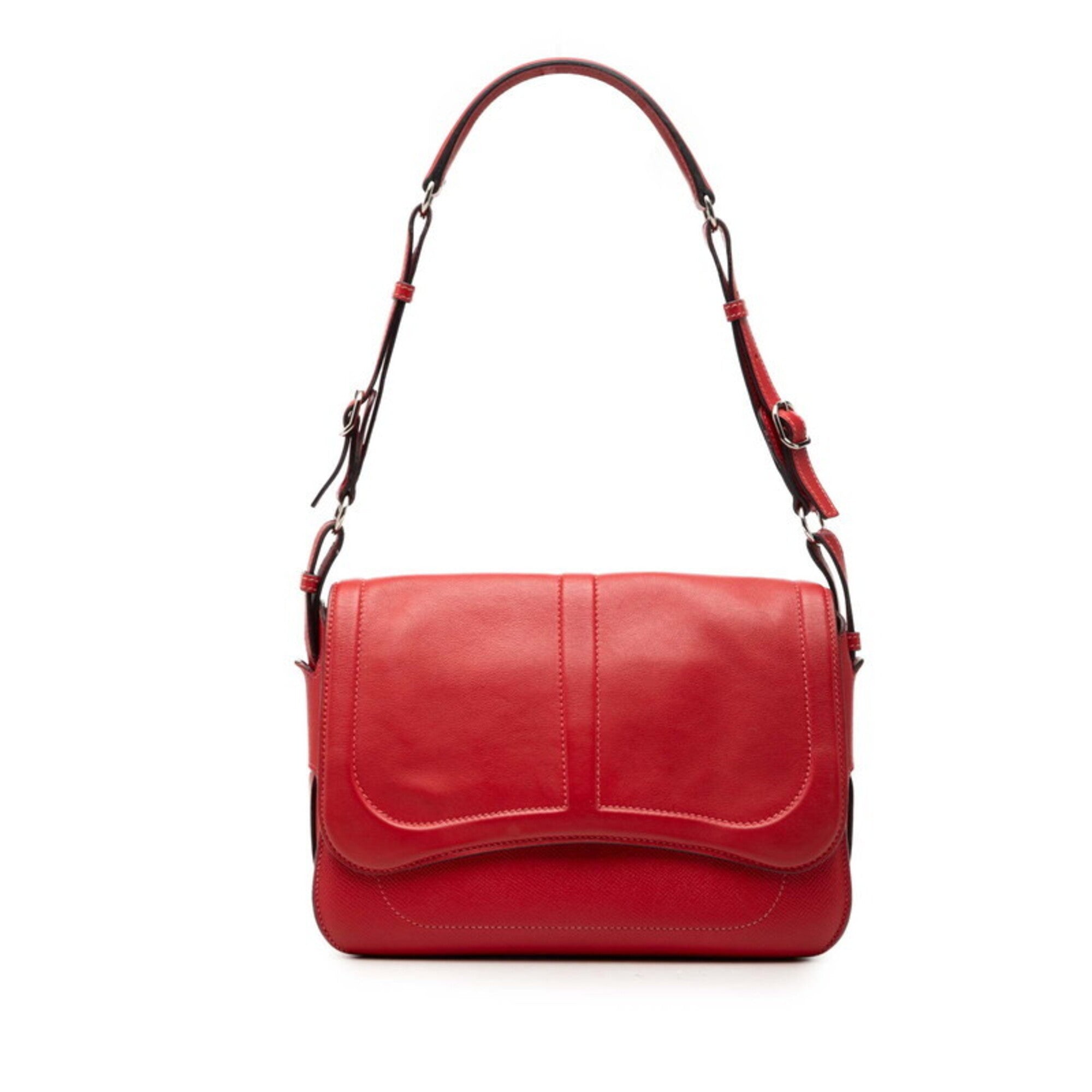 Hermes Red Color Swift Leather Epsom Leather Shoulder Bag (Pre-Owned)