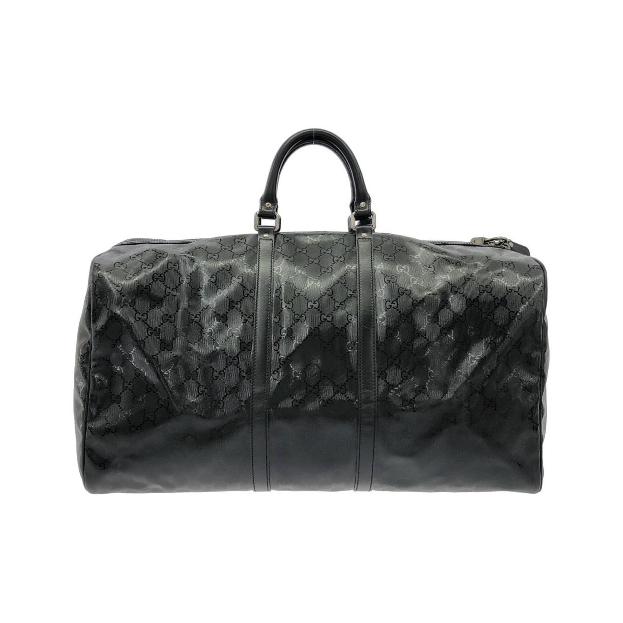 Gucci Black Gg Imprimé Boston Bag (Pre-Owned)