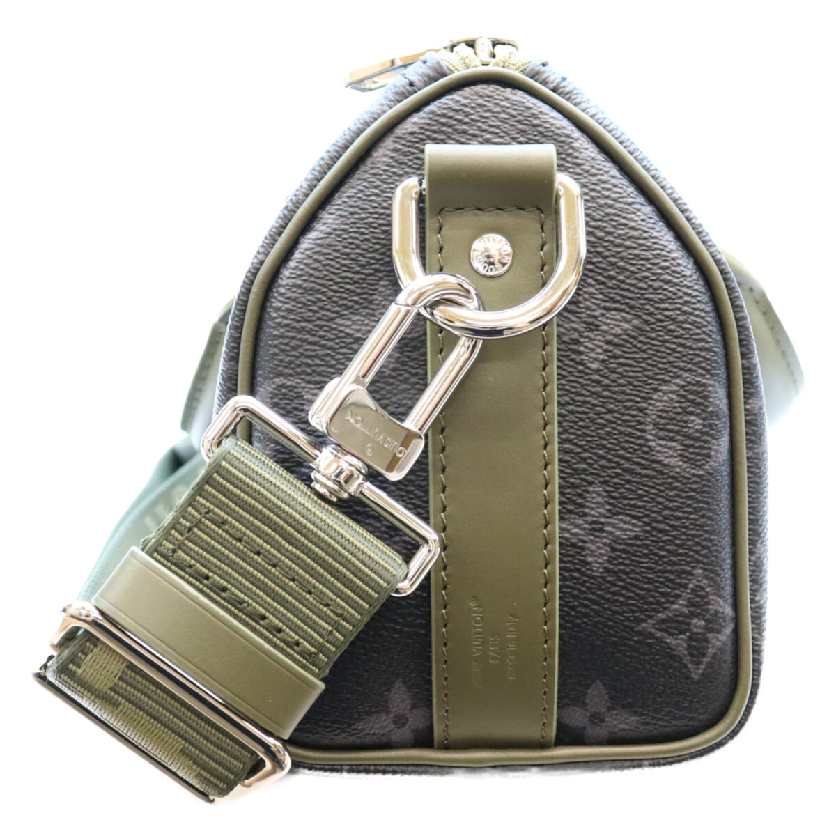 Louis Vuitton Khaki Monogram Boston Bag Shoulder Bag (Pre-Owned)