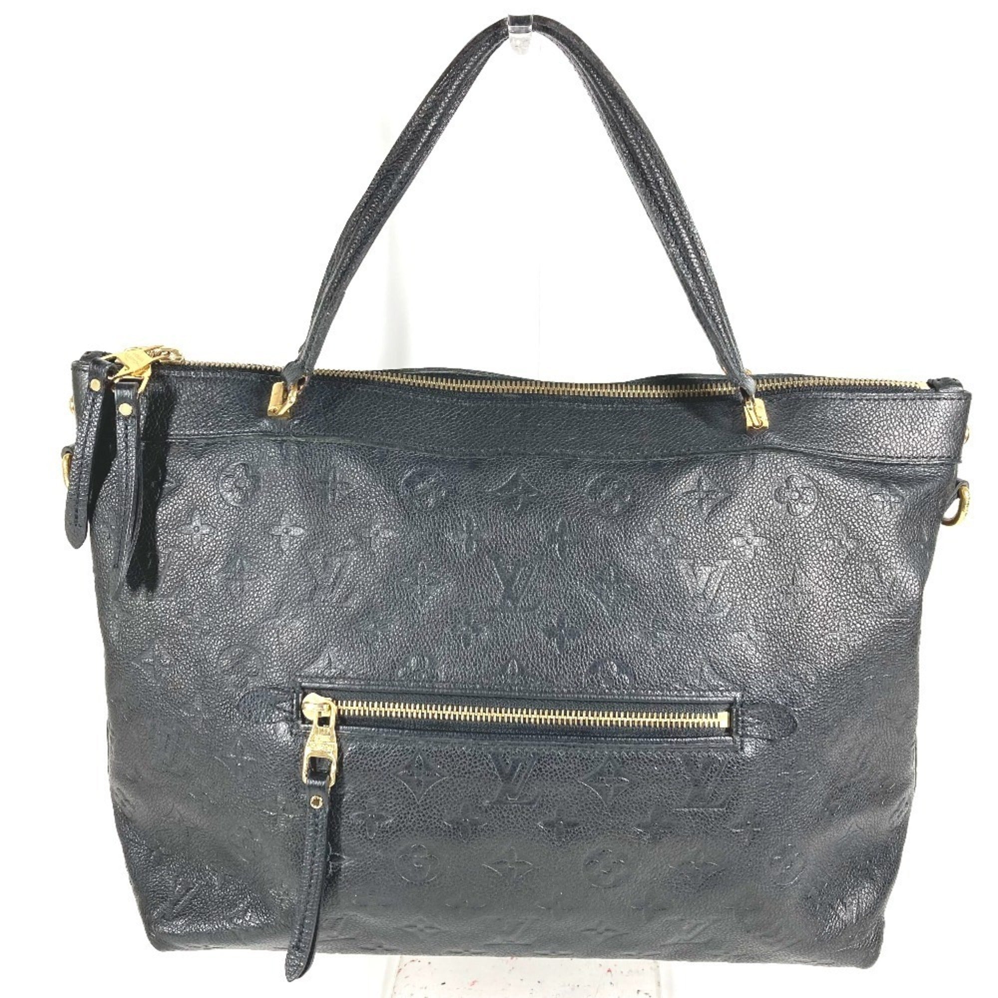 Louis Vuitton Black Noir Monogram Empreinte Handbag Shoulder Bag Tote Bag (Pre-Owned)