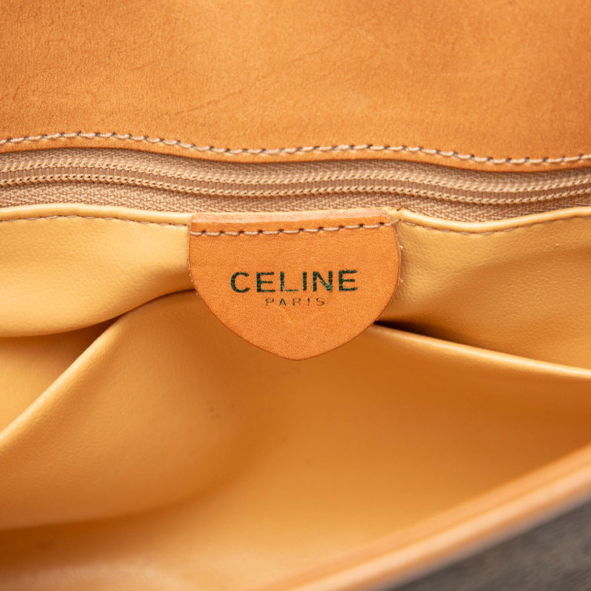 Celine Macadam Brown Pvc Leather Clutch Bag Shoulder Bag (Pre-Owned)