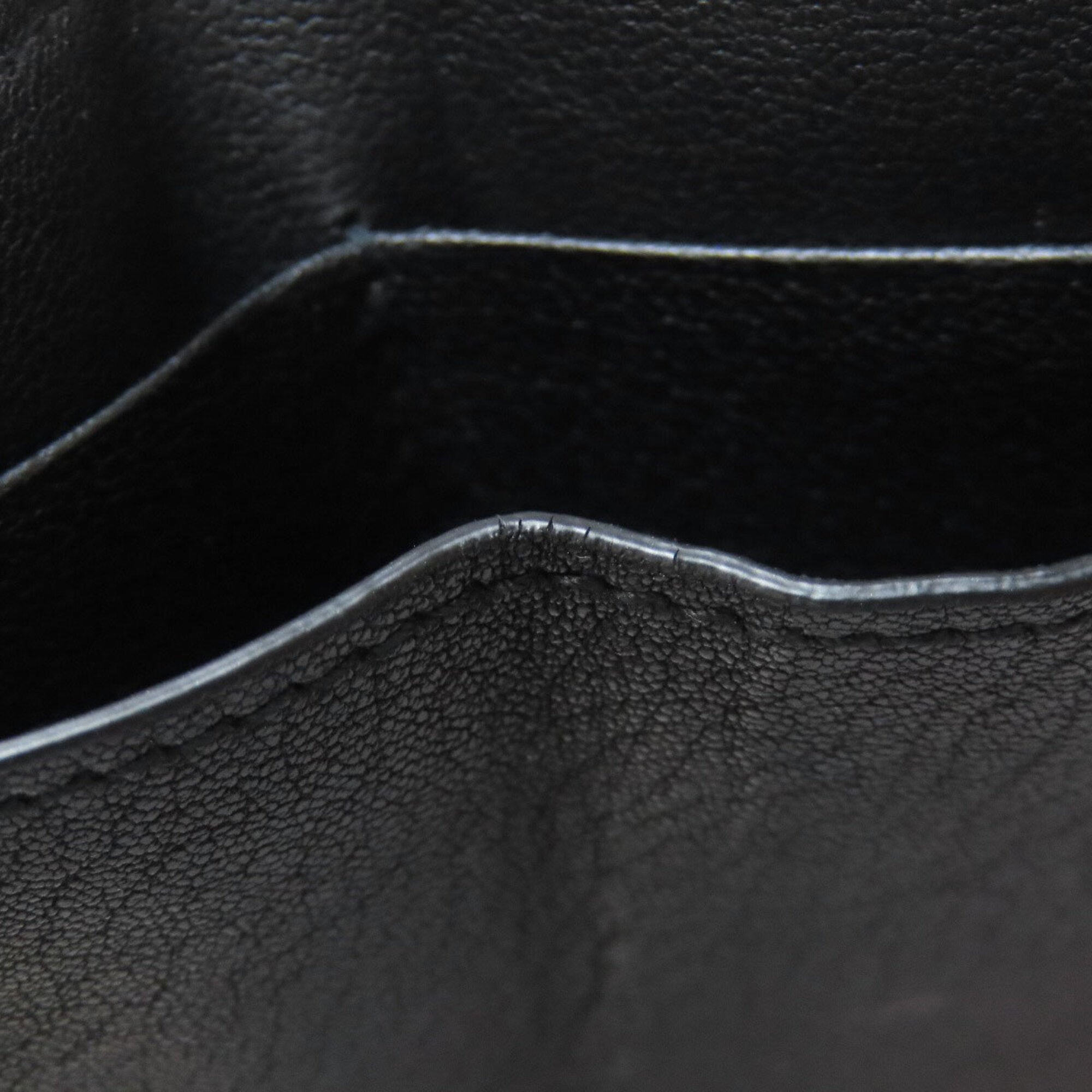 Yves Saint Laurent Black Blue Wallet (Tri-Fold) (Pre-Owned)