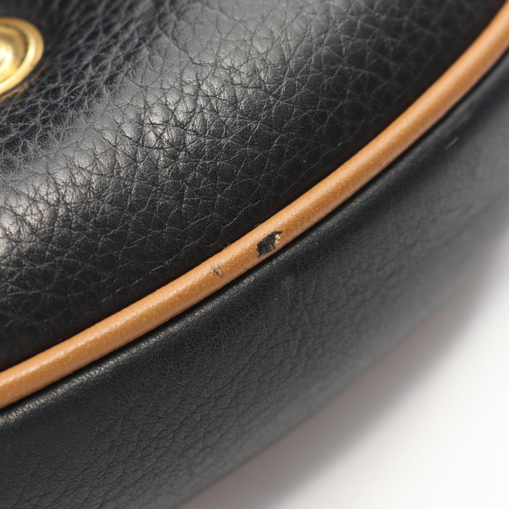 Celine Black Leather Handbag Shoulder Bag (Pre-Owned)