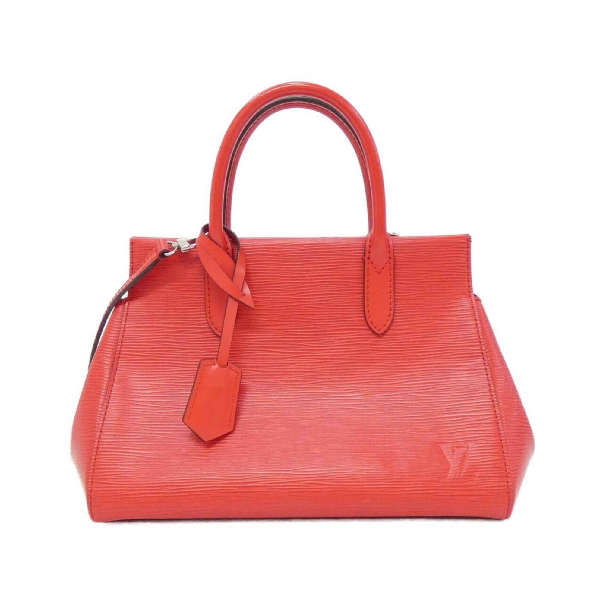 Louis Vuitton Coquelicots Red Color Leather Handbag (Pre-Owned)