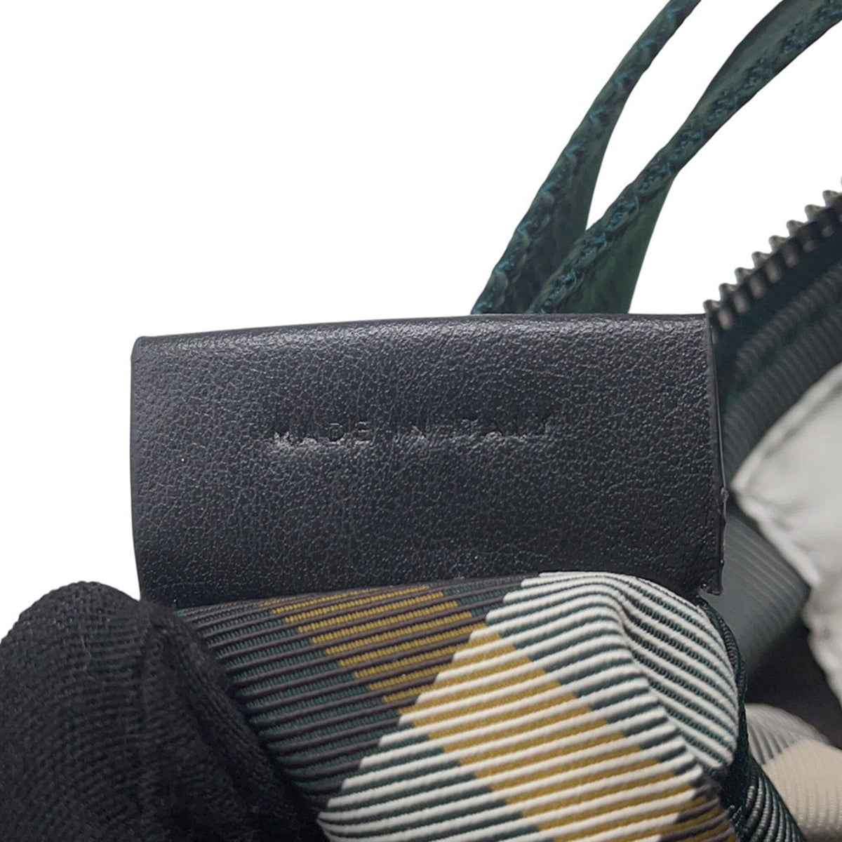 Burberry Brown Green Ivory Yellow Nylon Shoulder Bag Sling Bag (Pre-Owned)
