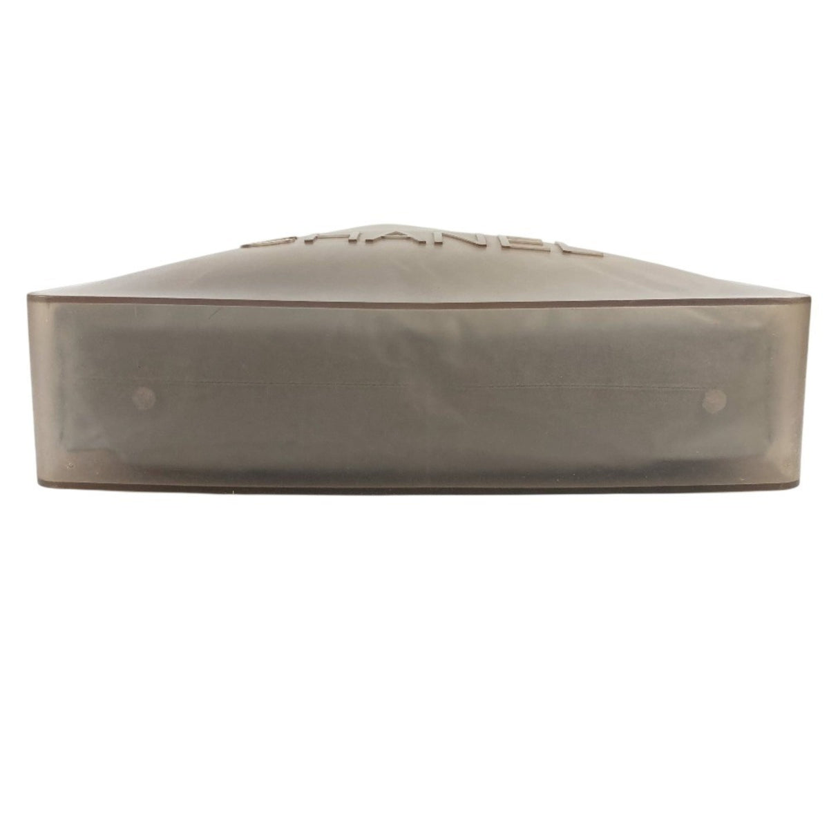 Chanel Gray Rubber Vinyl Beach Bag Shoulder Bag Tote Bag (Pre-Owned)