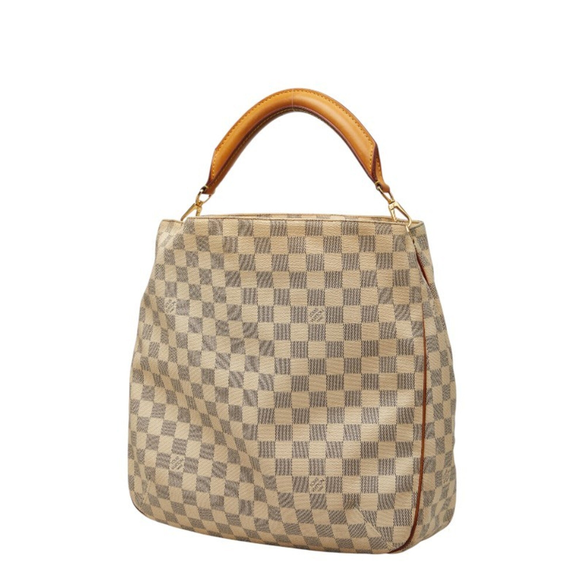 Louis Vuitton White Pvc Leather Handbag Shoulder Bag (Pre-Owned)