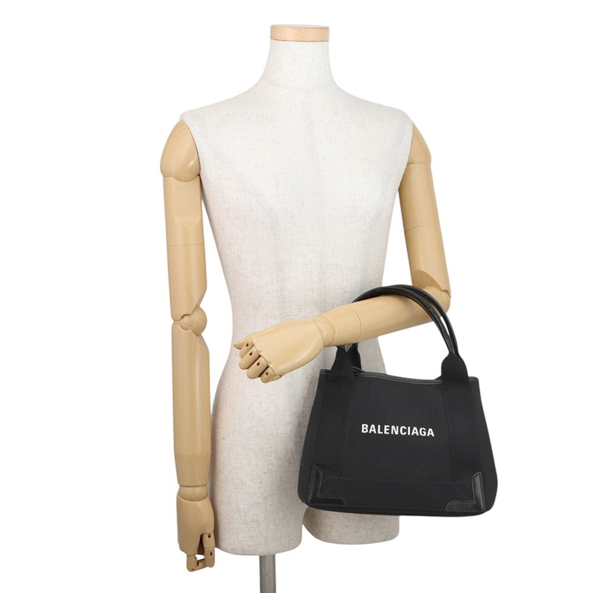 Balenciaga Black Canvas Handbag Pouch (Pre-Owned)