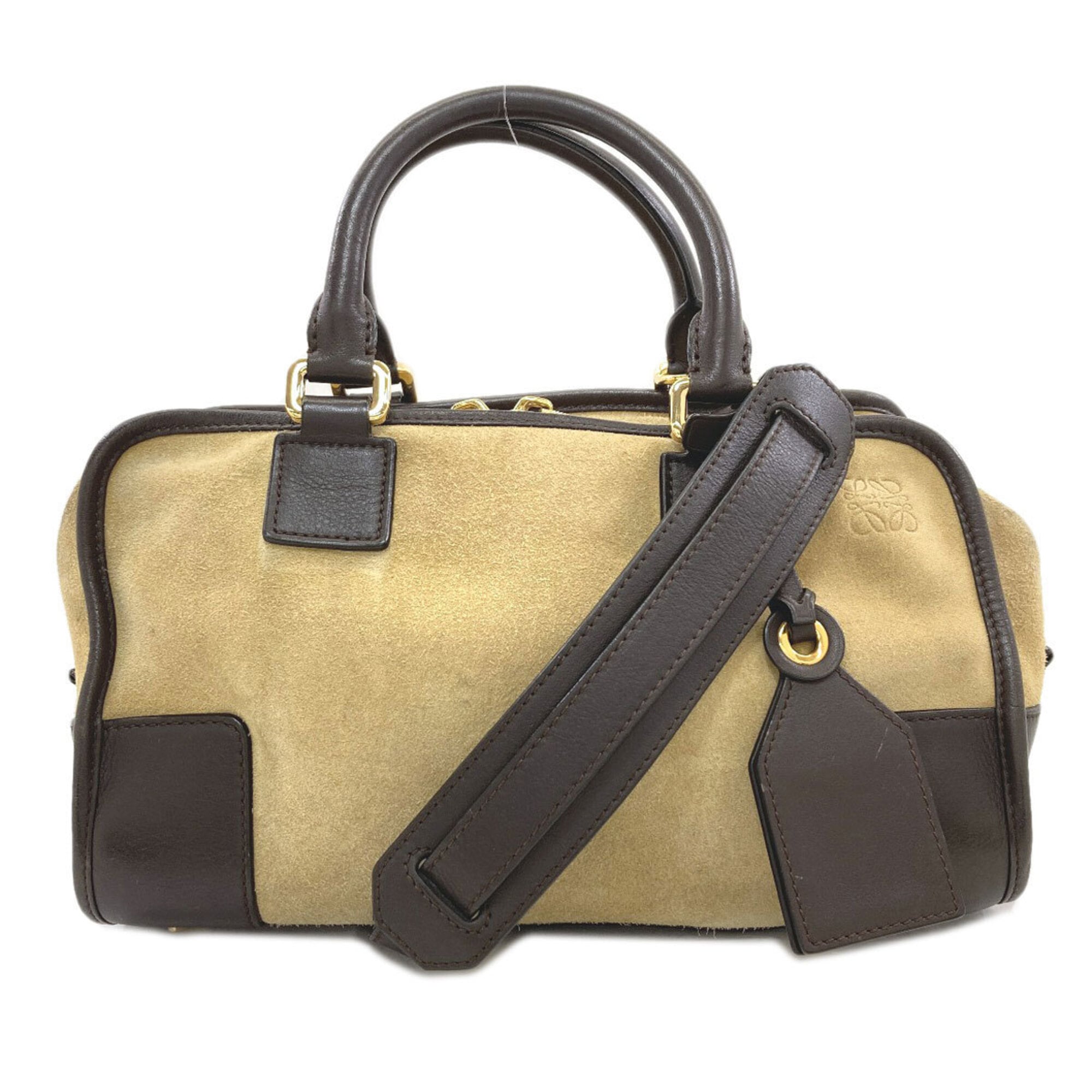 Loewe Brown Suede Handbag (Pre-Owned)