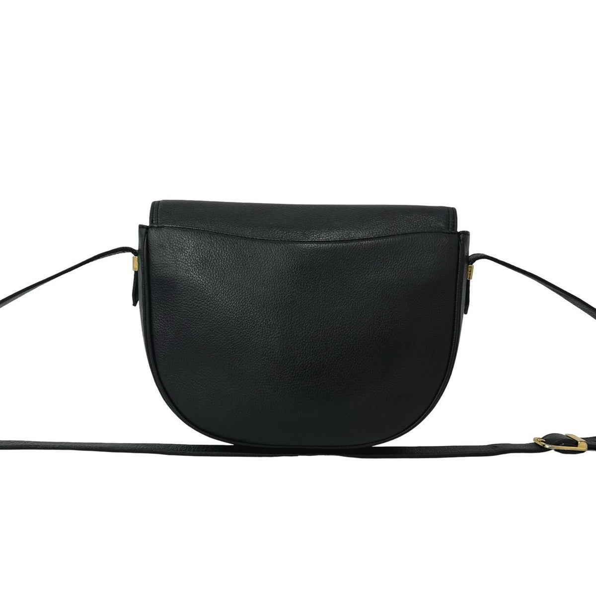 Yves Saint Laurent Black Leather Pochette Shoulder Bag (Pre-Owned)