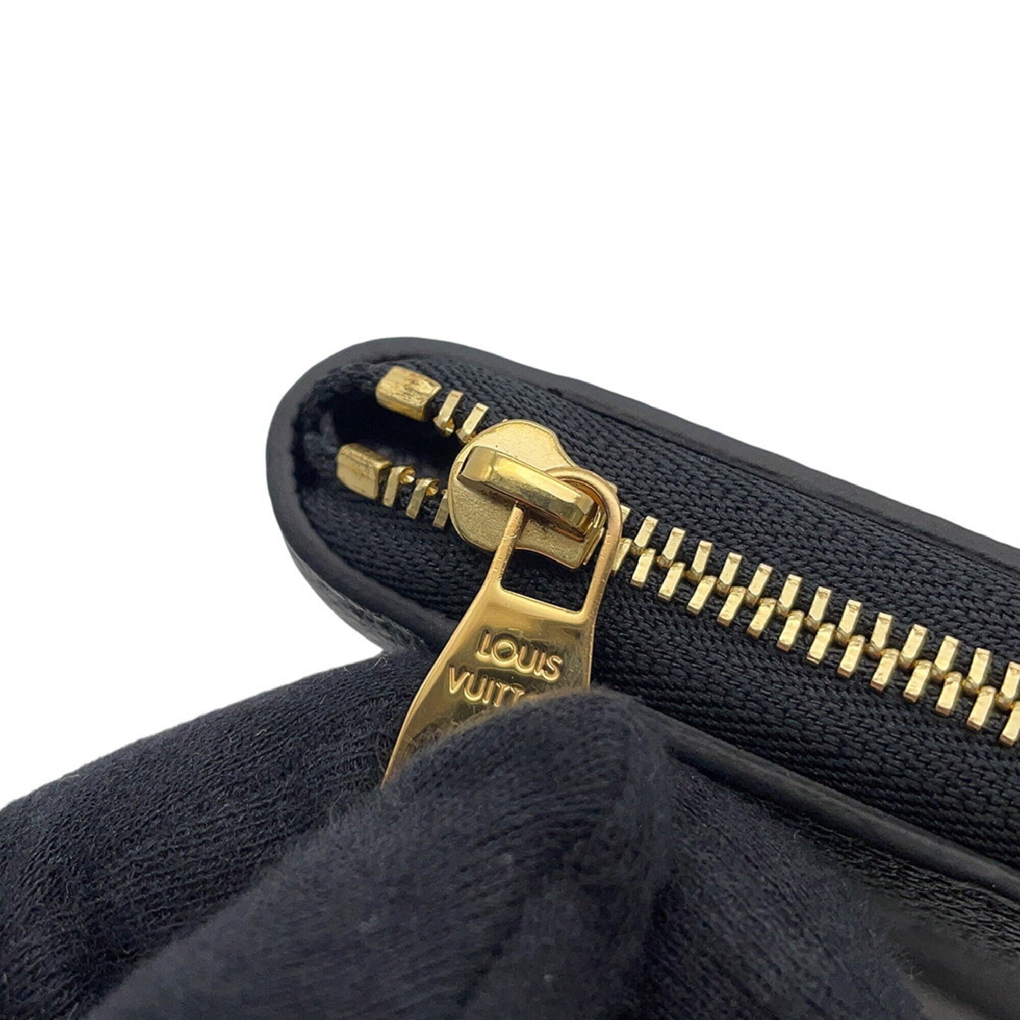 Louis Vuitton Monogram Empreinte Black Noir Monogram Empreinte Coin Purse/Coin Case (Pre-Owned)