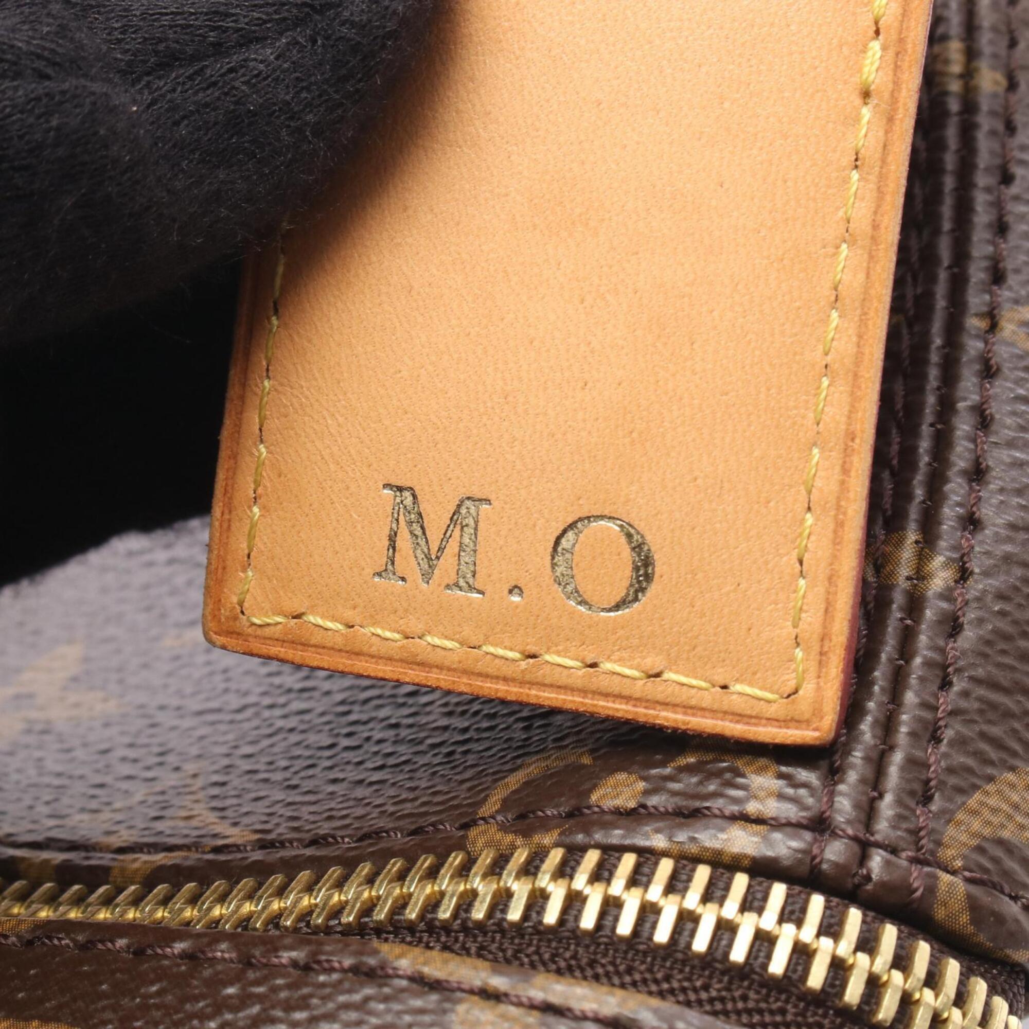 Louis Vuitton Brown Monogram Leather Handbag Shoulder Bag (Pre-Owned)