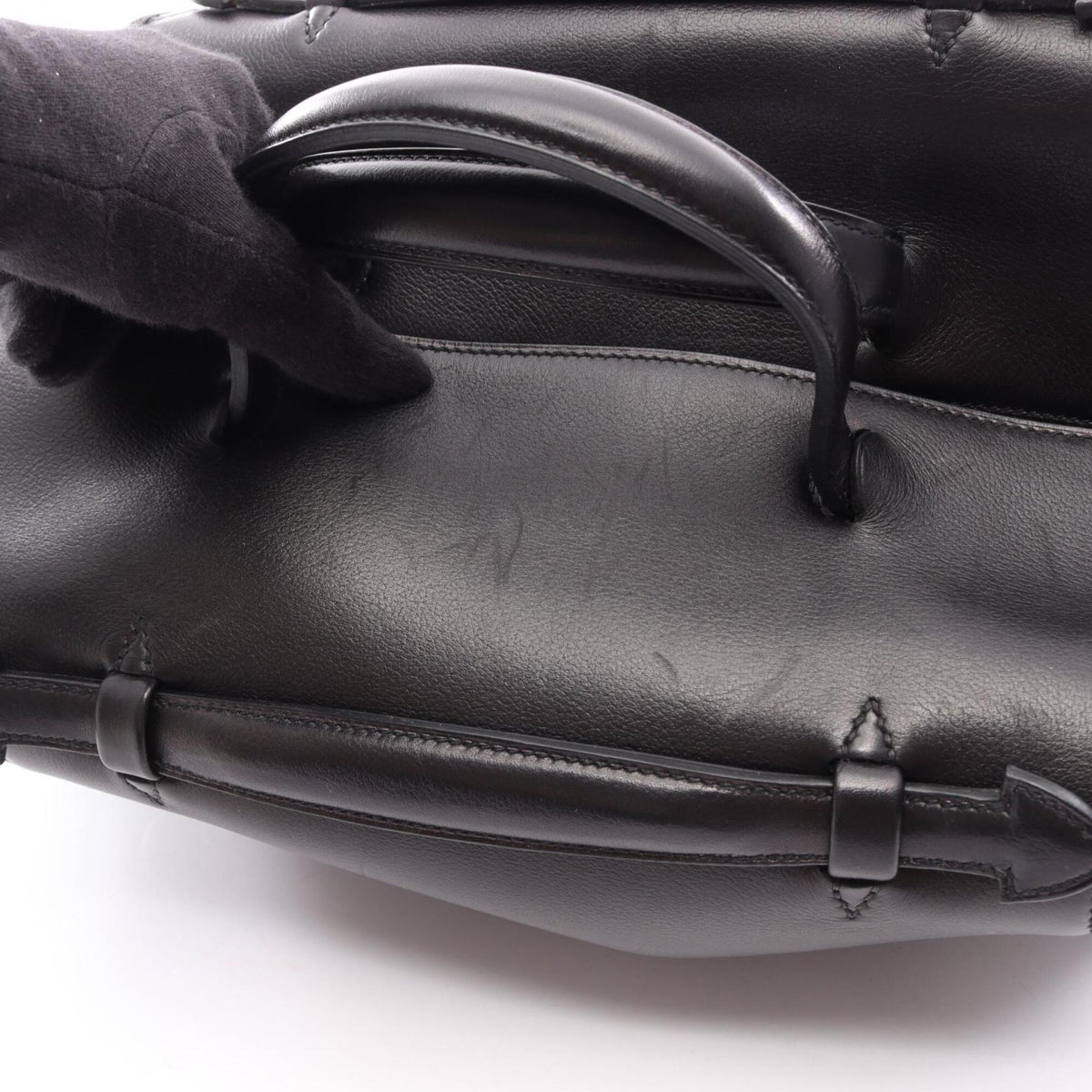 Hermes Black Leather Handbag (Pre-Owned)