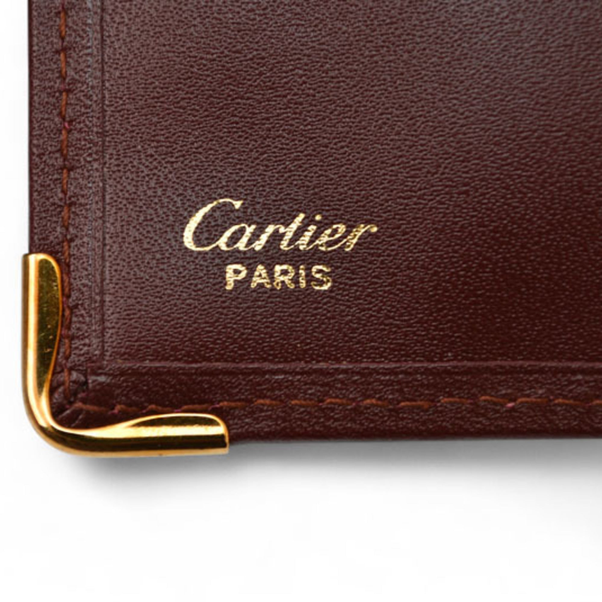 Cartier Must Bordeaux Wallet (Bi-Fold) (Pre-Owned)