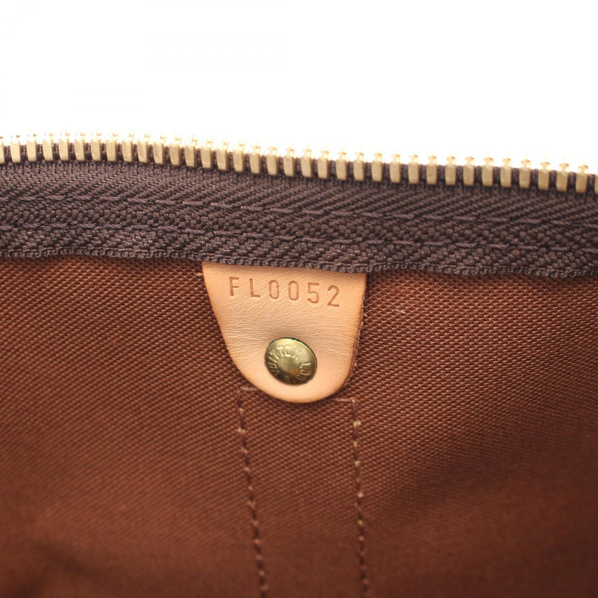 Louis Vuitton Brown Monogram Monogram Leather Coated Canvas Boston Bag Handbag (Pre-Owned)