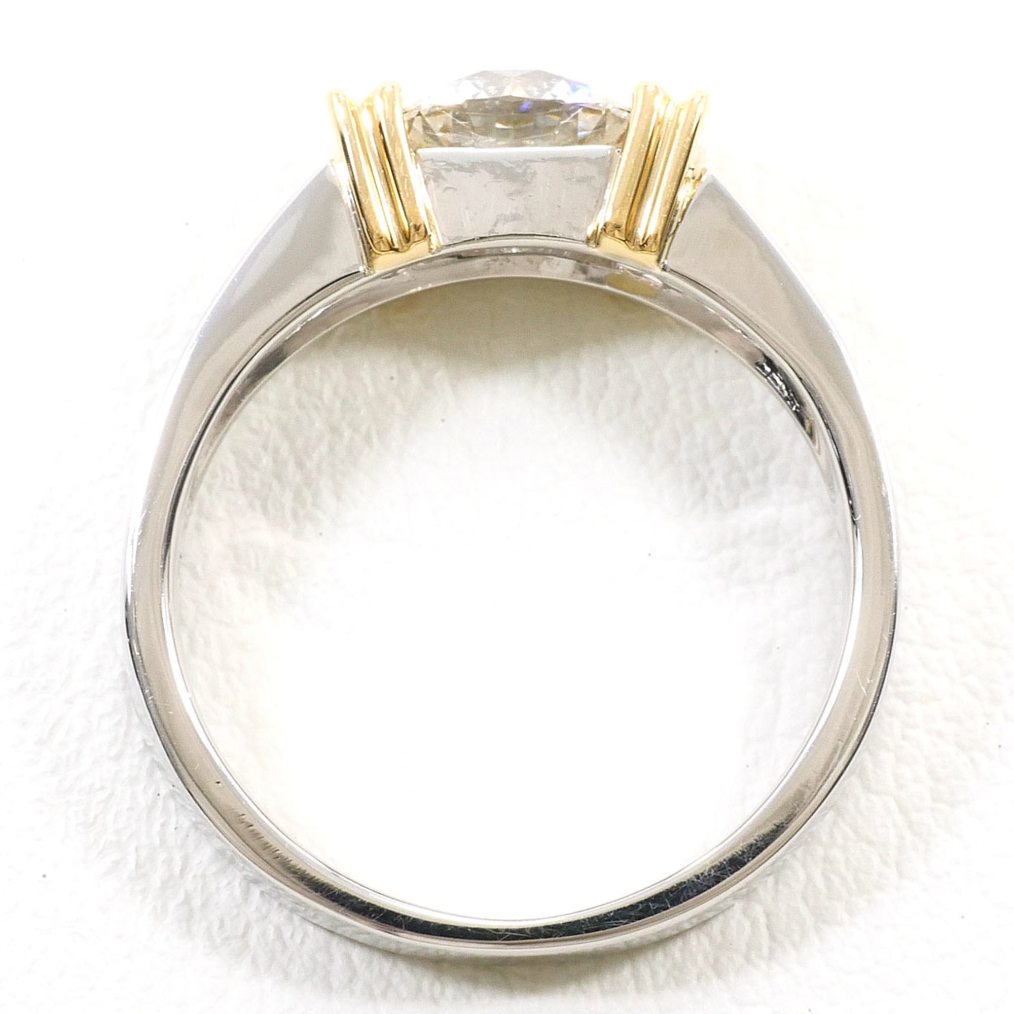 Unbranded Platinum Yellow Gold Yellow Gold (18K) Platinum 900 Band Ring (Pre-Owned)