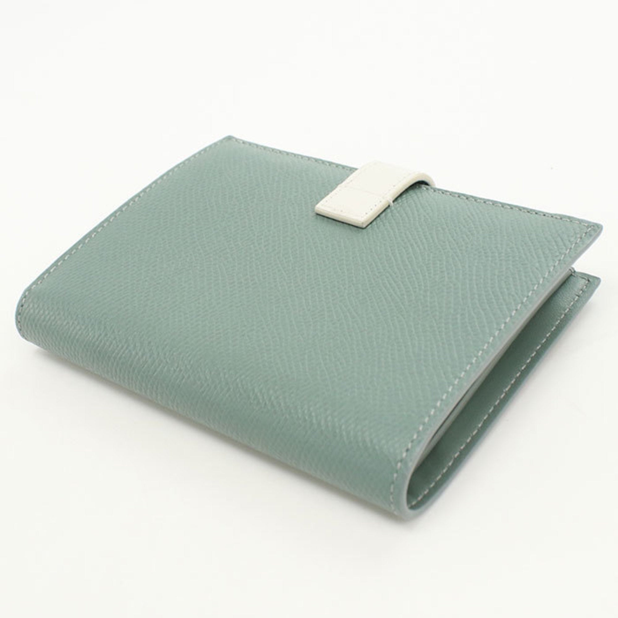 Celine Green Leather Middle Wallet (Bi-Fold) (Pre-Owned)