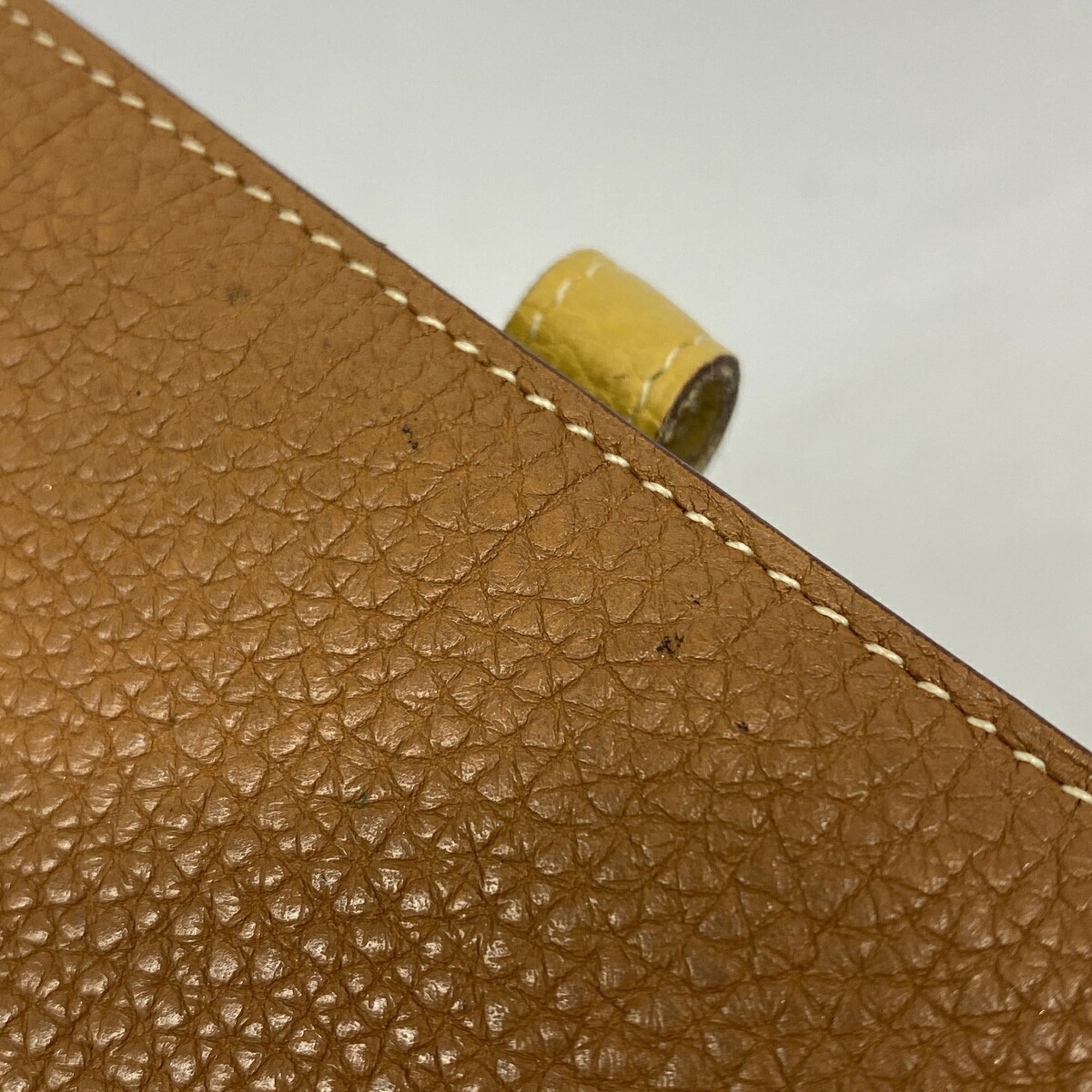 Hermes Gold Togo Leather Coin Purse/Coin Case (Pre-Owned)