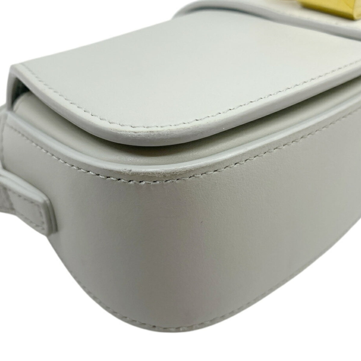 Celine Light Gray Leather Handbag (Pre-Owned)