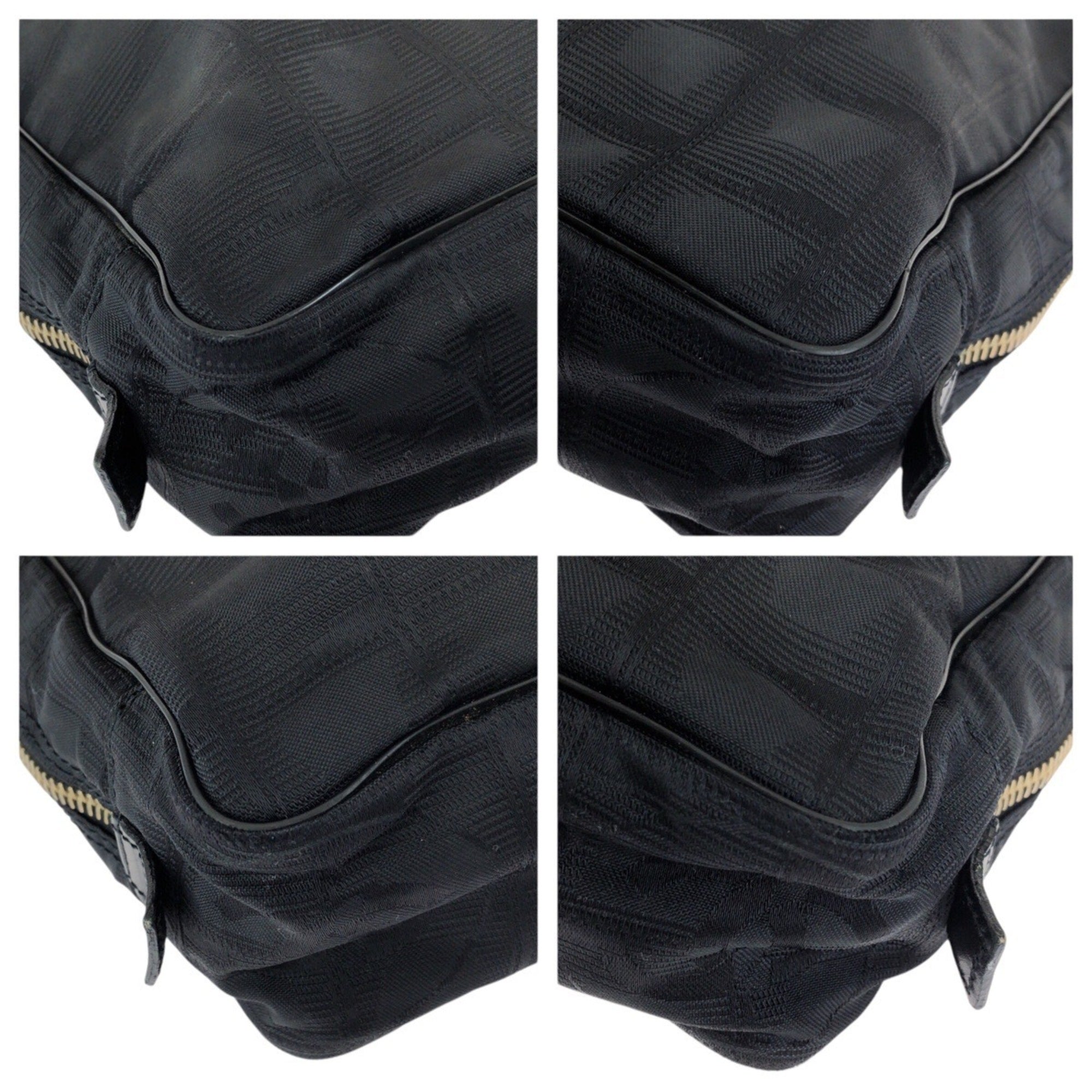 Chanel Black Nylon Leather Tote Bag (Pre-Owned)
