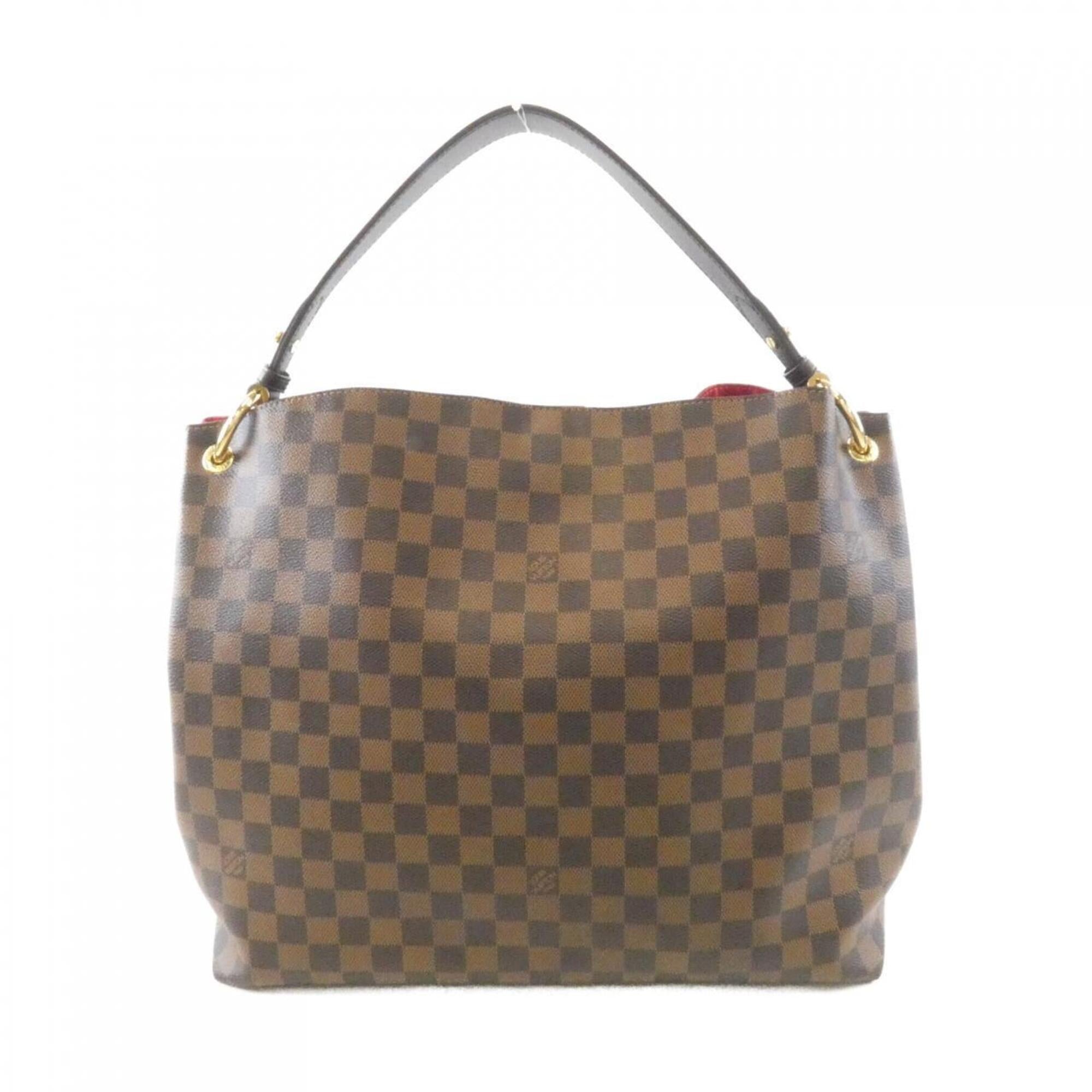 Louis Vuitton Brown Coated Canvas Shoulder Bag (Pre-Owned)