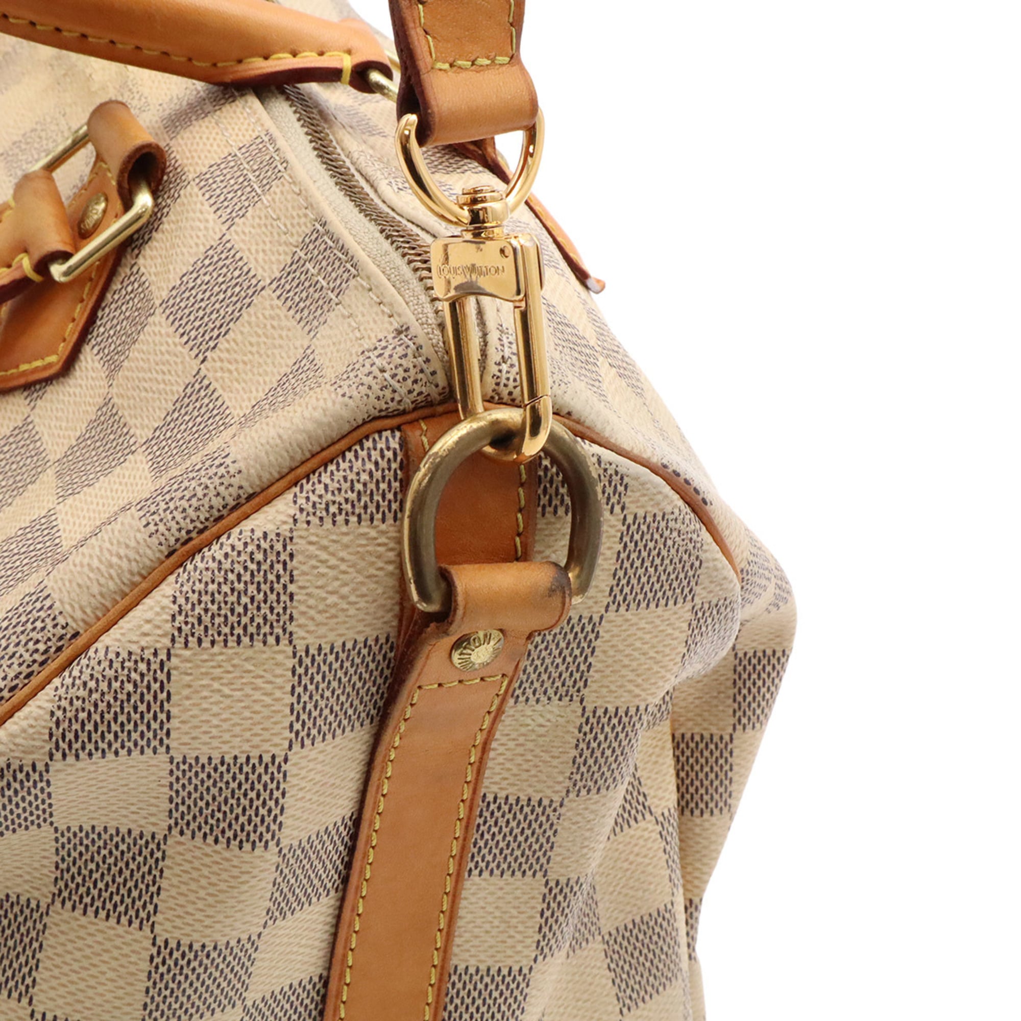 Louis Vuitton Damier Azur Ivory White Damier Azur Handbag Shoulder Bag (Pre-Owned)