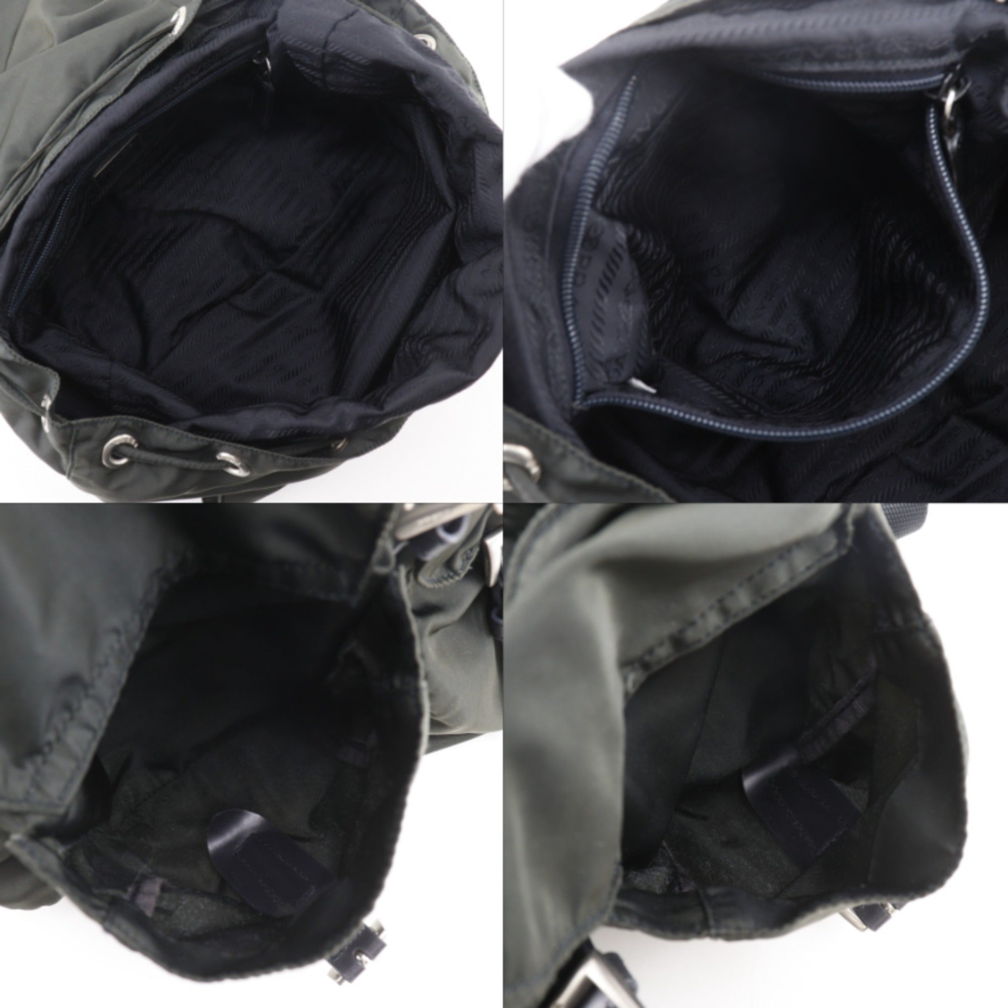 Prada Khaki Nylon Backpack (Pre-Owned)
