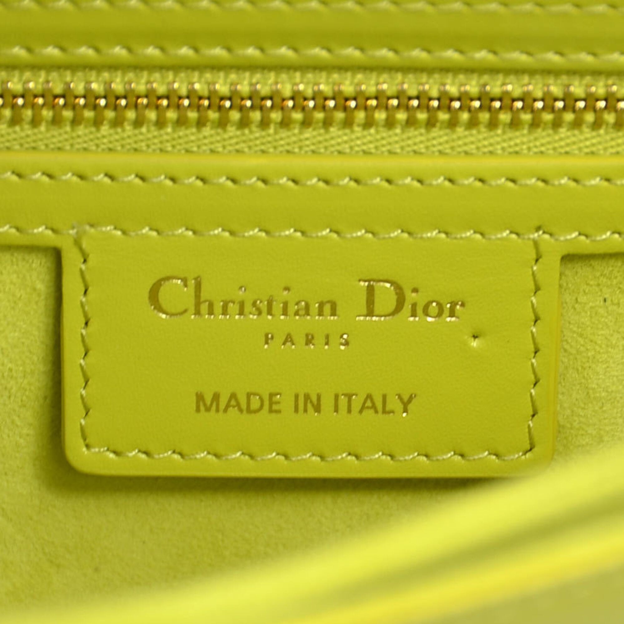 Christian Dior Yellow Leather Shoulder Bag (Pre-Owned)