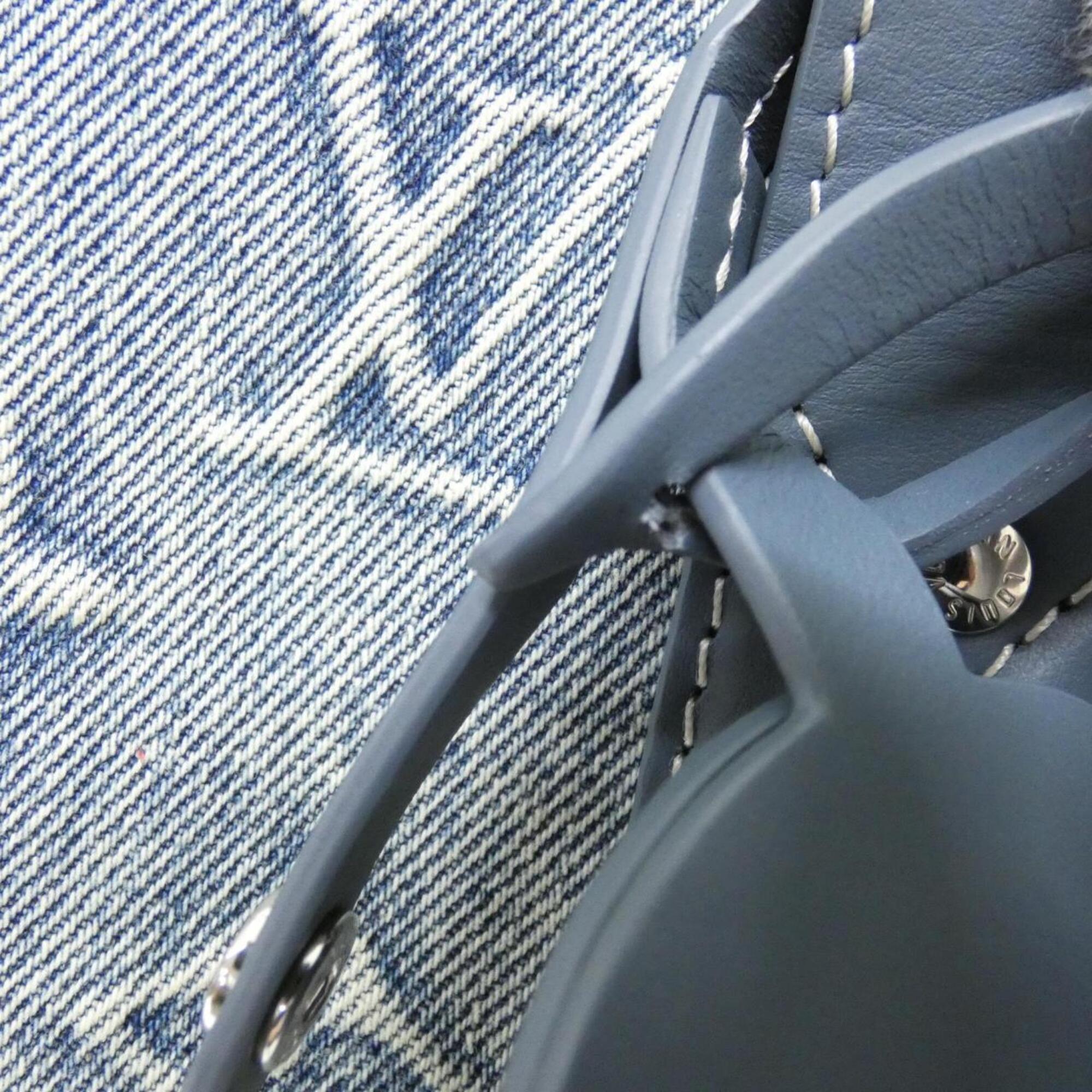 Louis Vuitton Blue Denim Handbag (Pre-Owned)