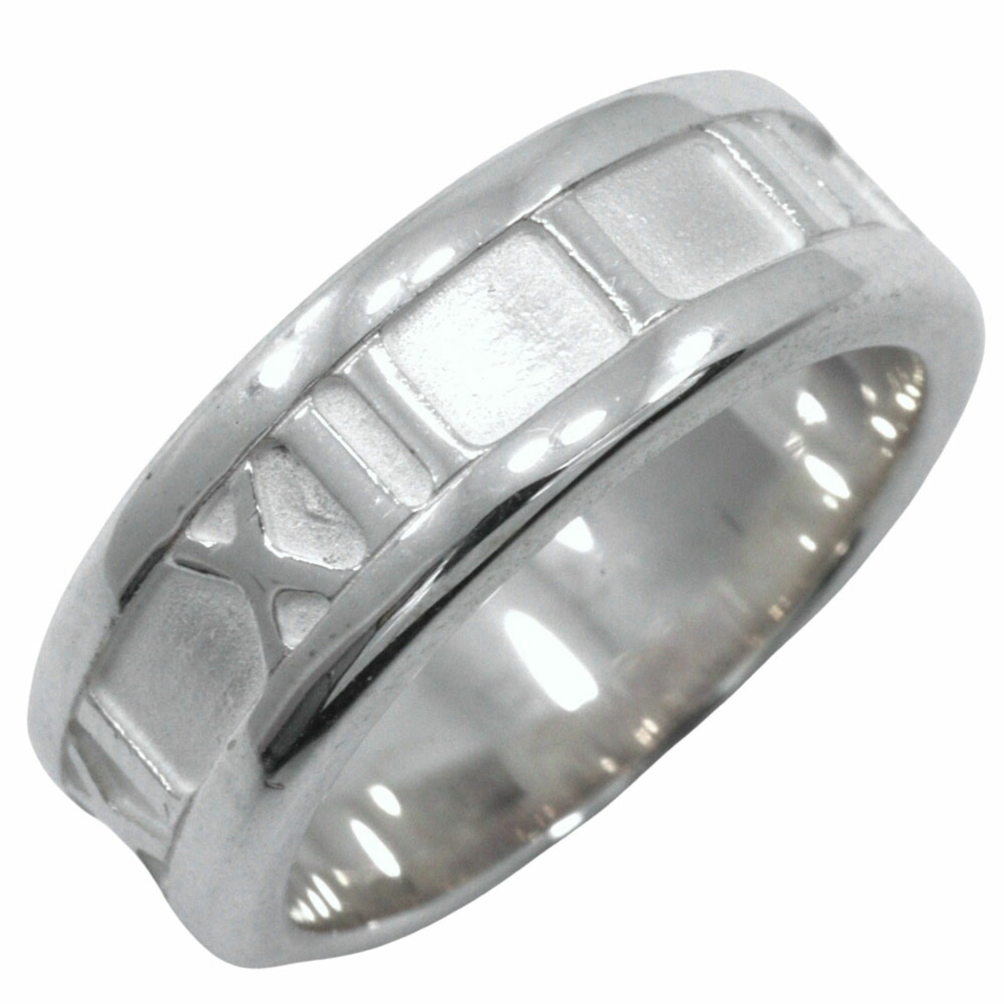 Tiffany Atlas Silver 925 Band Ring (Pre-Owned)