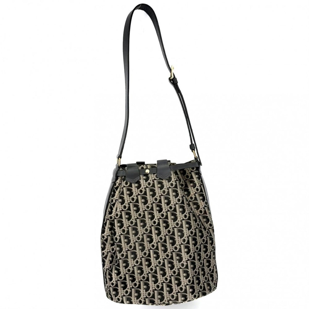 Christian Dior Black Gold Shoulder Bag (Pre-Owned)