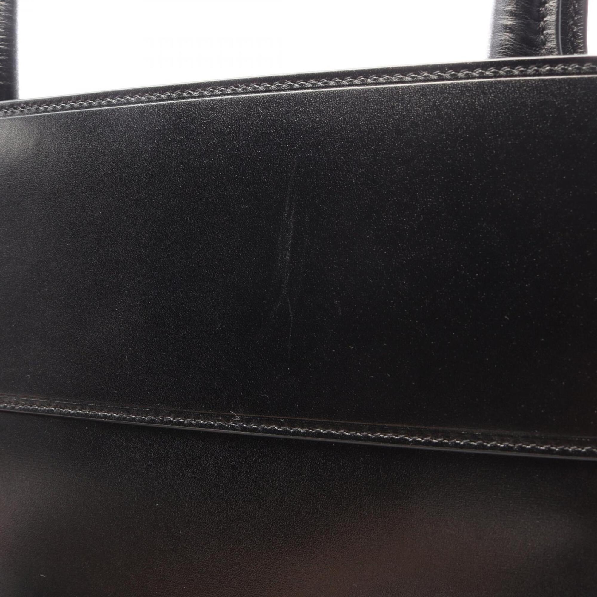 Yves Saint Laurent Black Leather Tote Bag (Pre-Owned)
