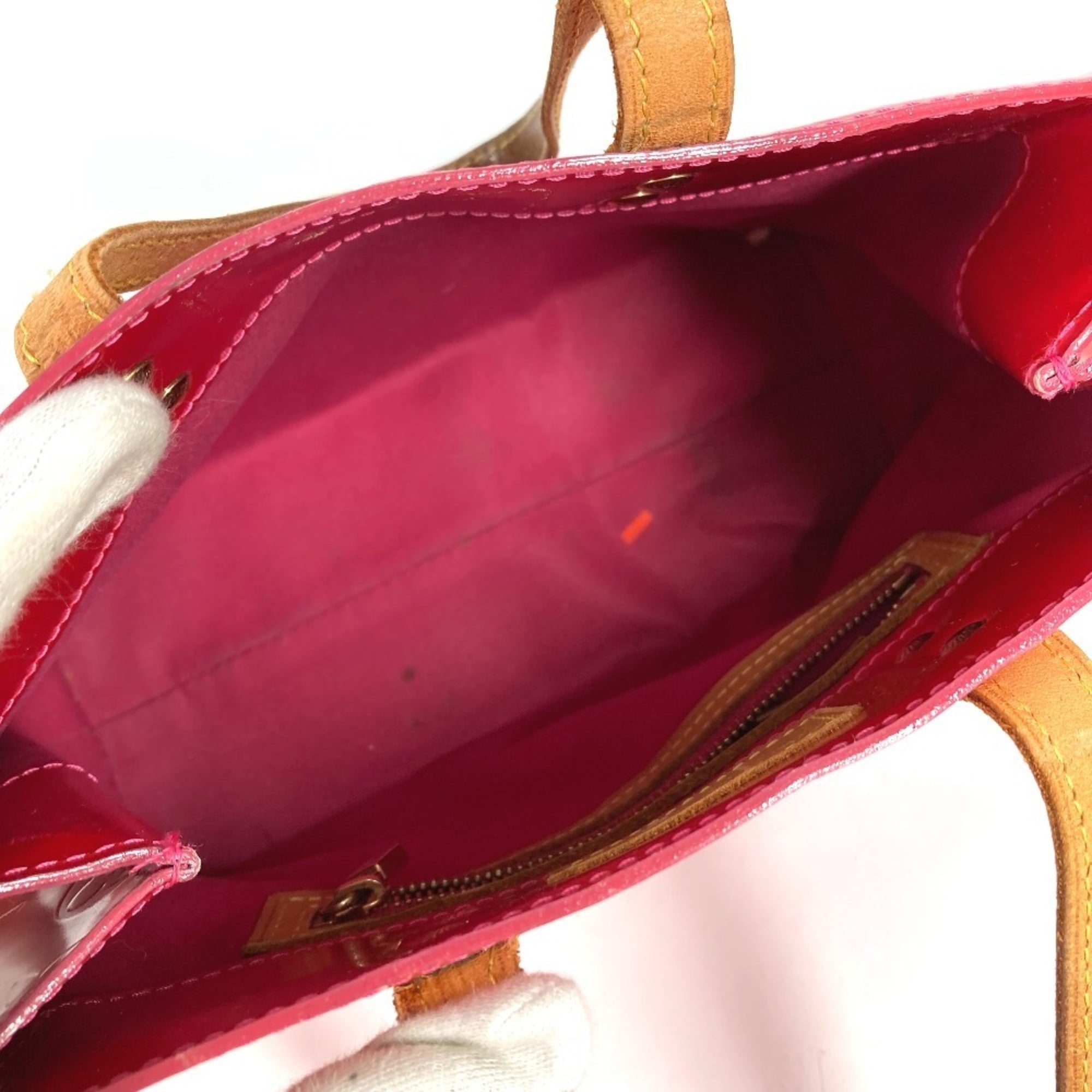 Louis Vuitton Fuchsia Pink Monogram Vernis Handbag Tote Bag (Pre-Owned)
