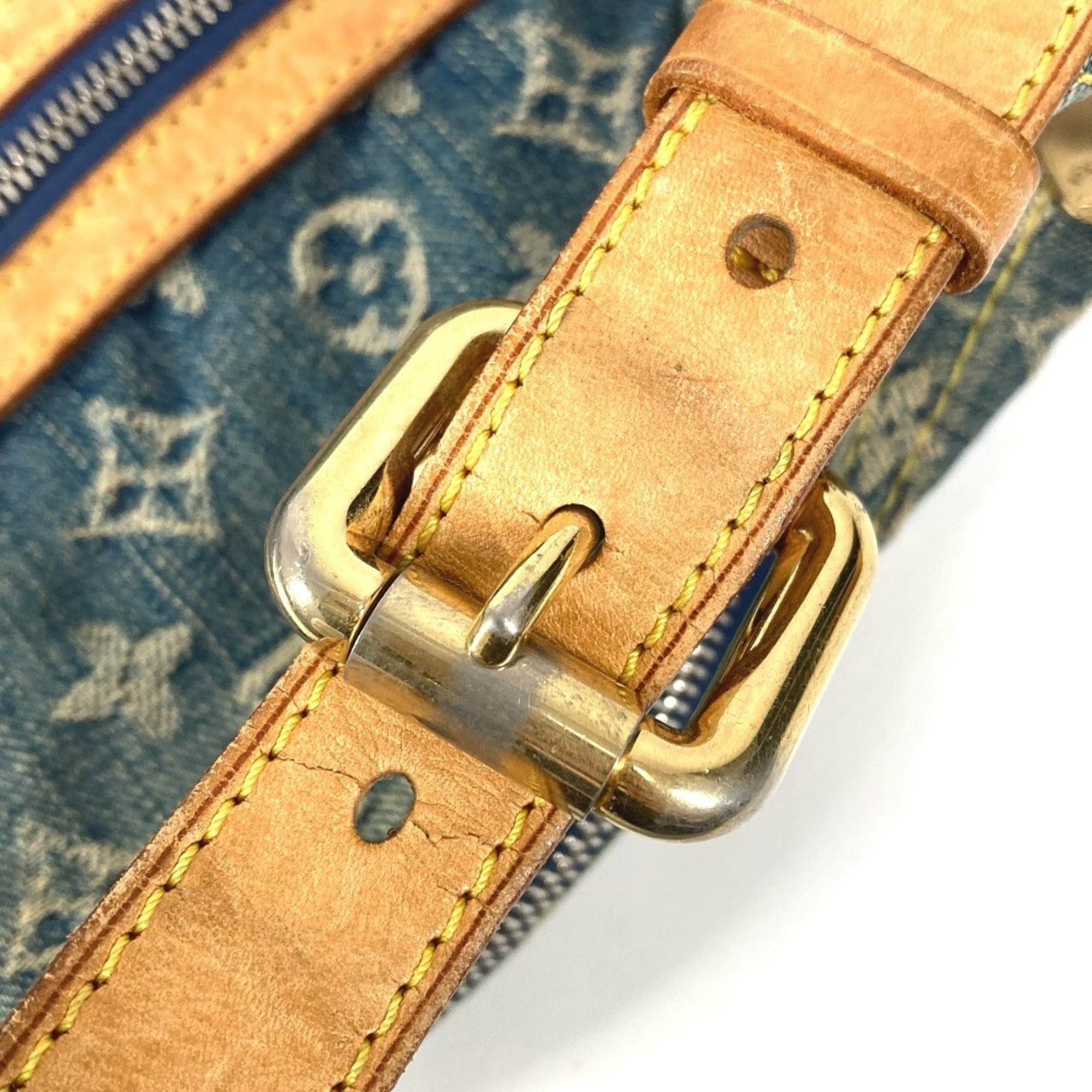 Louis Vuitton Monogram Denim Blue Monogram Denim Shoulder Bag (Pre-Owned)