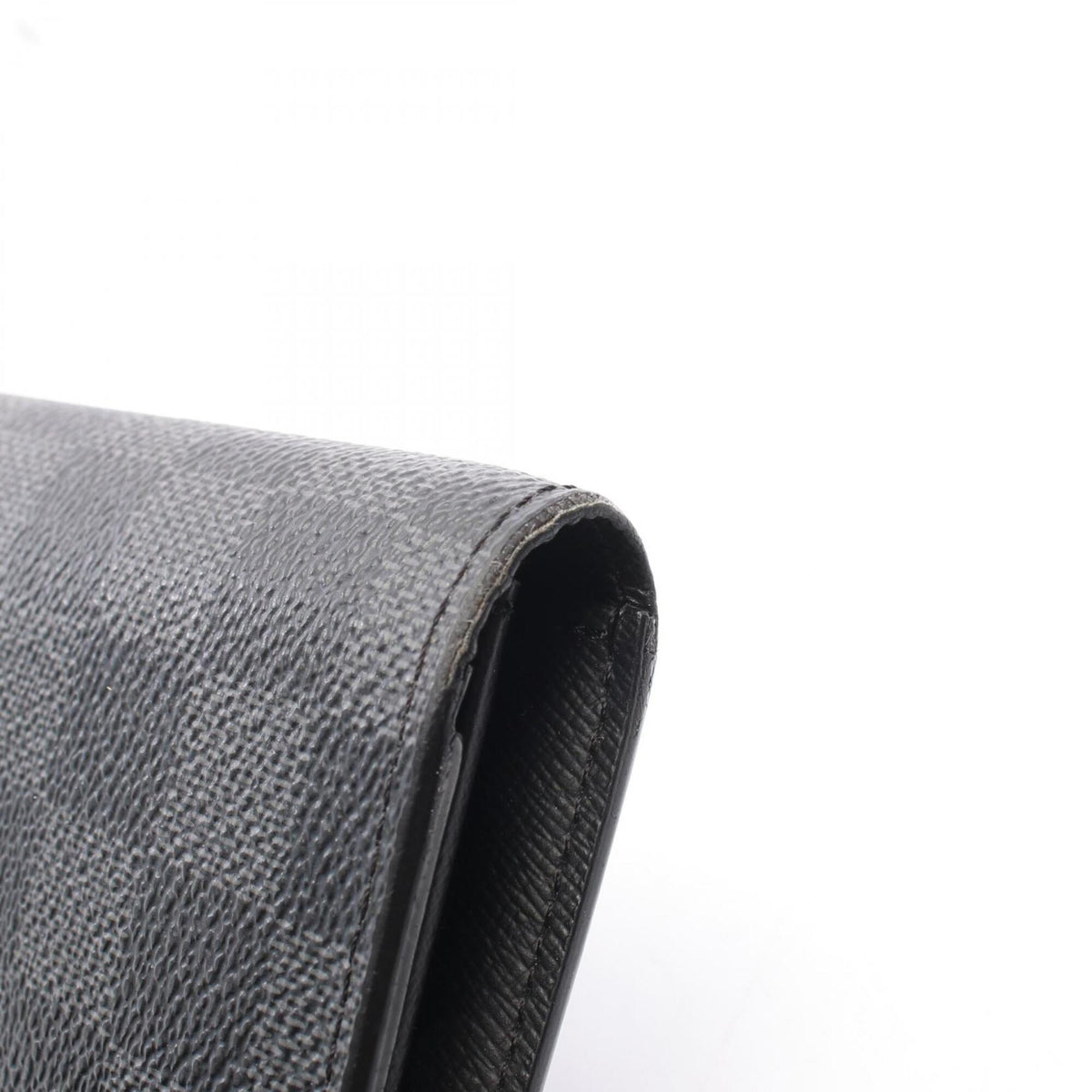 Louis Vuitton Black Leather Pvc Long Wallet (Bi-Fold) (Pre-Owned)