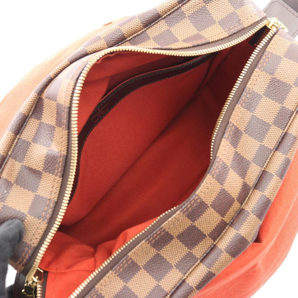Louis Vuitton Brown Coated Canvas Damier Canvas Pvc Leather Handbag Shoulder Bag (Pre-Owned)
